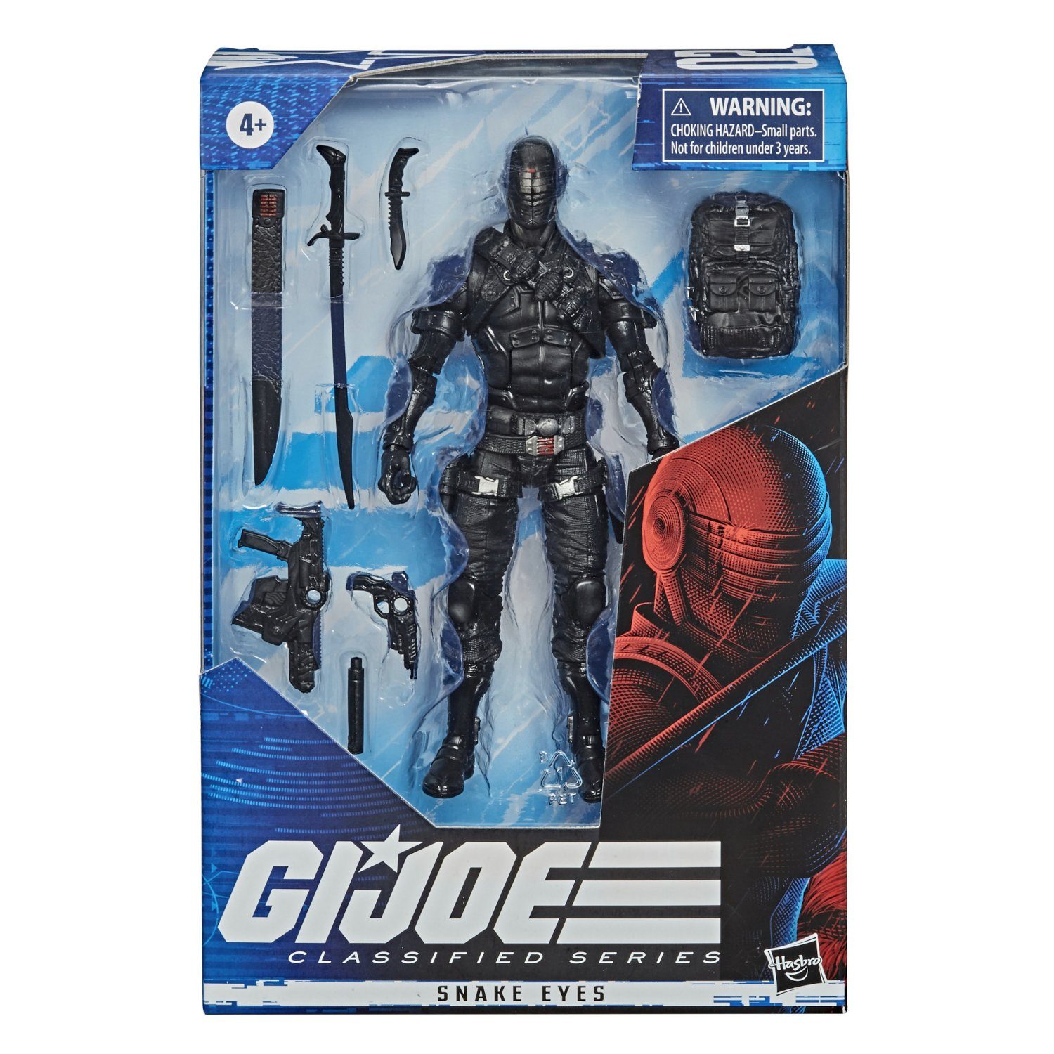 Hasbro Actionfigur G.I. JOE CLASSIFIED SERIES SNAKE EYES 6 INCH ACTIONFIGUR