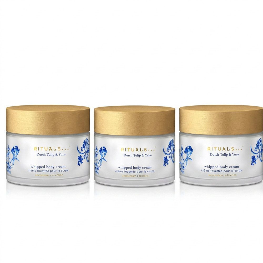 Rituals Körpercreme Rituals Amsterdam Collection Body Cream 3er Set, 1-tlg., Vorteilspack mit drei Körpercremes im Amsterdam-Duft