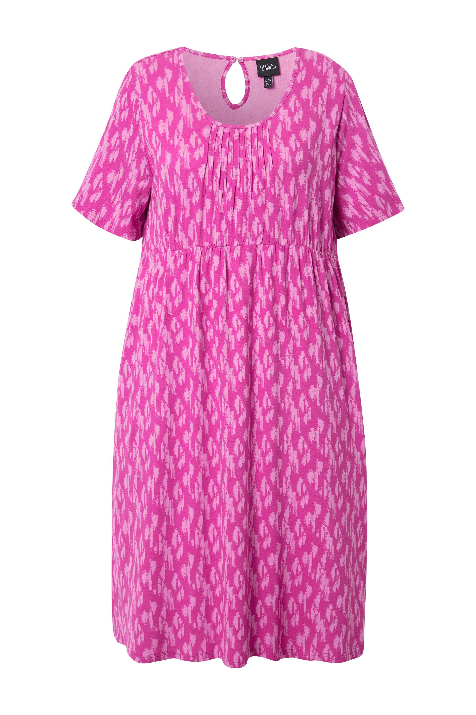 Ulla Popken Jerseykleid Jersey-Midikleid Tupfen Biesen günstig online kaufen