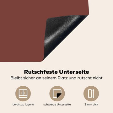 MuchoWow Herdblende-/Abdeckplatte Palette - Rot - Innenbereich, Vinyl, (1 tlg), 58x51 cm, Küchen Dekoration für Induktionsherd, Induktionskochfeld