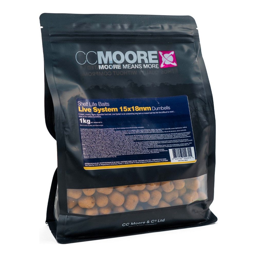 CC Moore Fischboilies Live System 15X18mm Dumbells 1kg