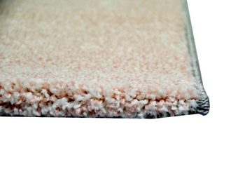 Teppich Moderner Teppich Wohnzimmerteppich Kurzflor Karo pastell rosa creme grau, Carpetia, rechteckig, Höhe: 13 mm