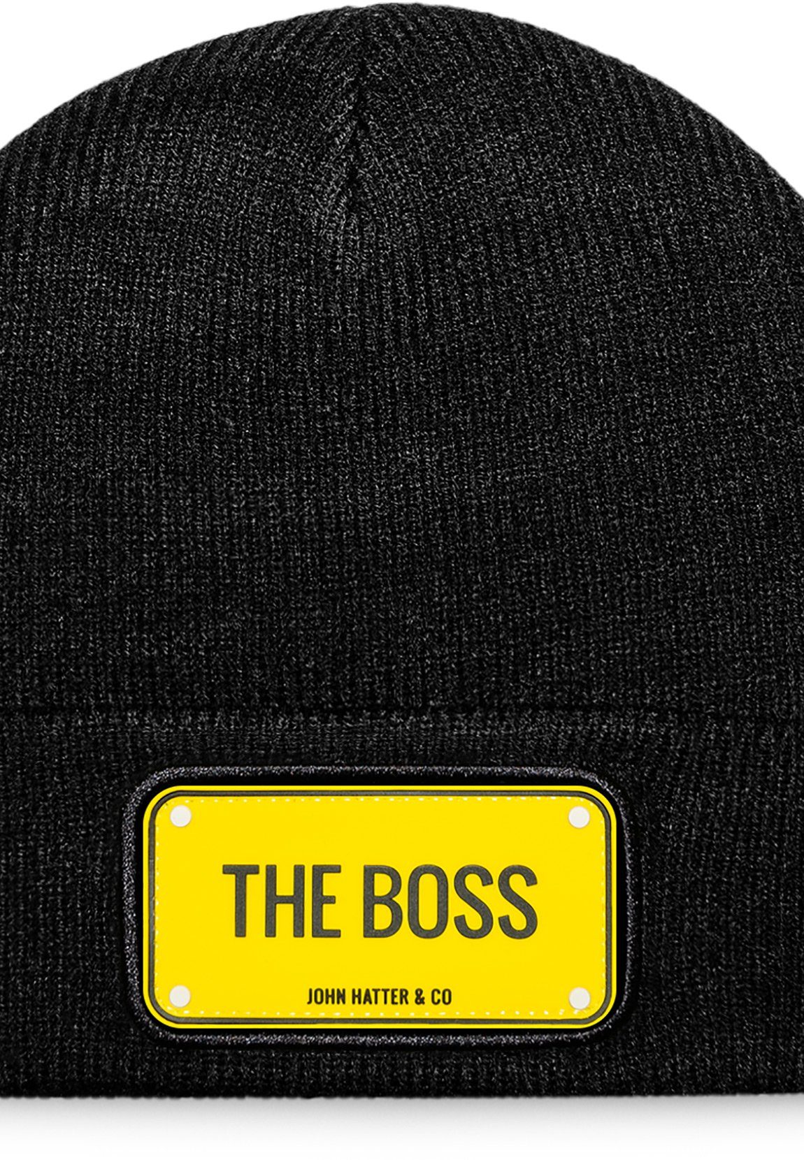 John Hatter & Black John Hatter Co Co. THE Beanie Rubber Schwarz Beanie BOSS &