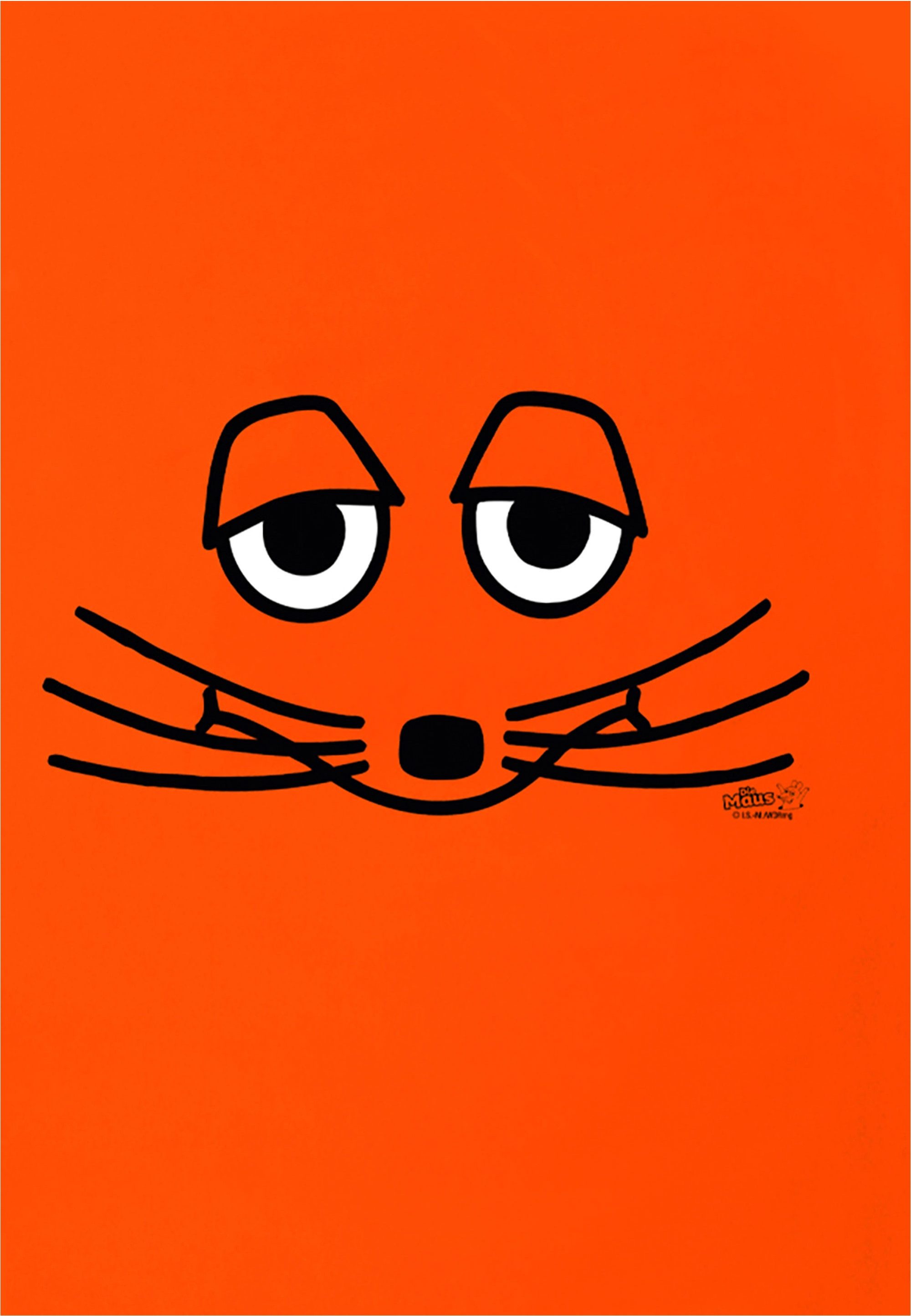 LOGOSHIRT Kulturbeutel Maus - Gesicht, mit coolem Motiv