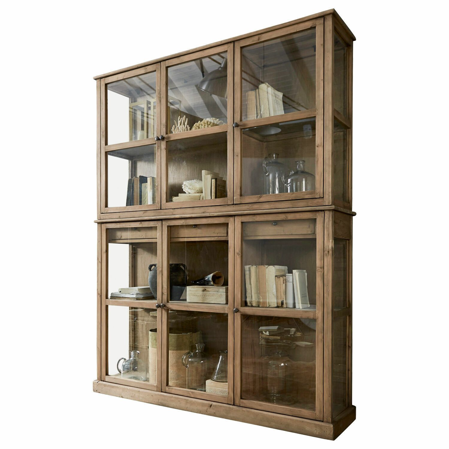 Mirabeau Vitrine Schrank Blaise antikbraun