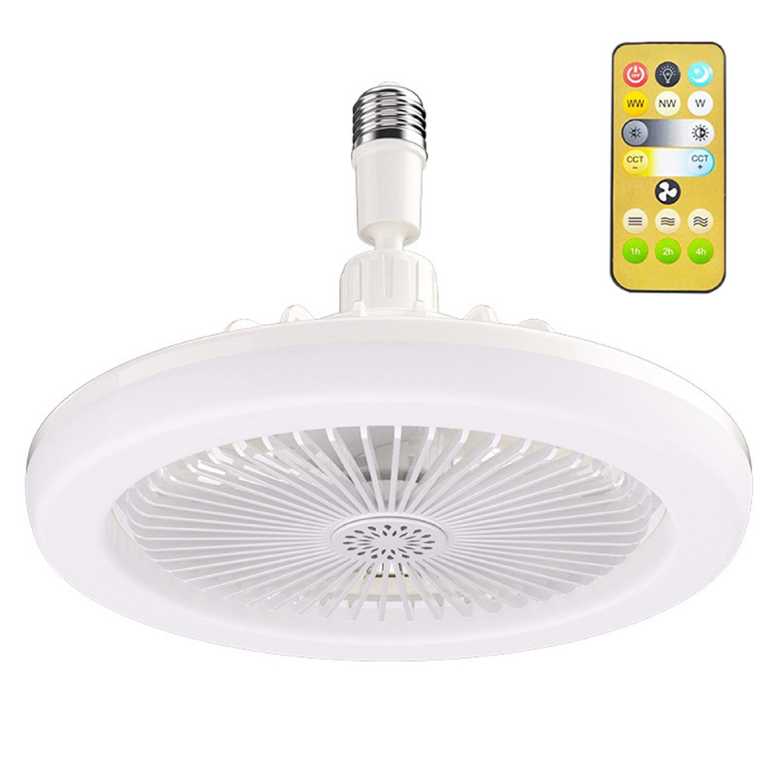 Laybasic Deckenventilator E27 Deckenventilator Fernbedienung Lampe mit Vent günstig online kaufen