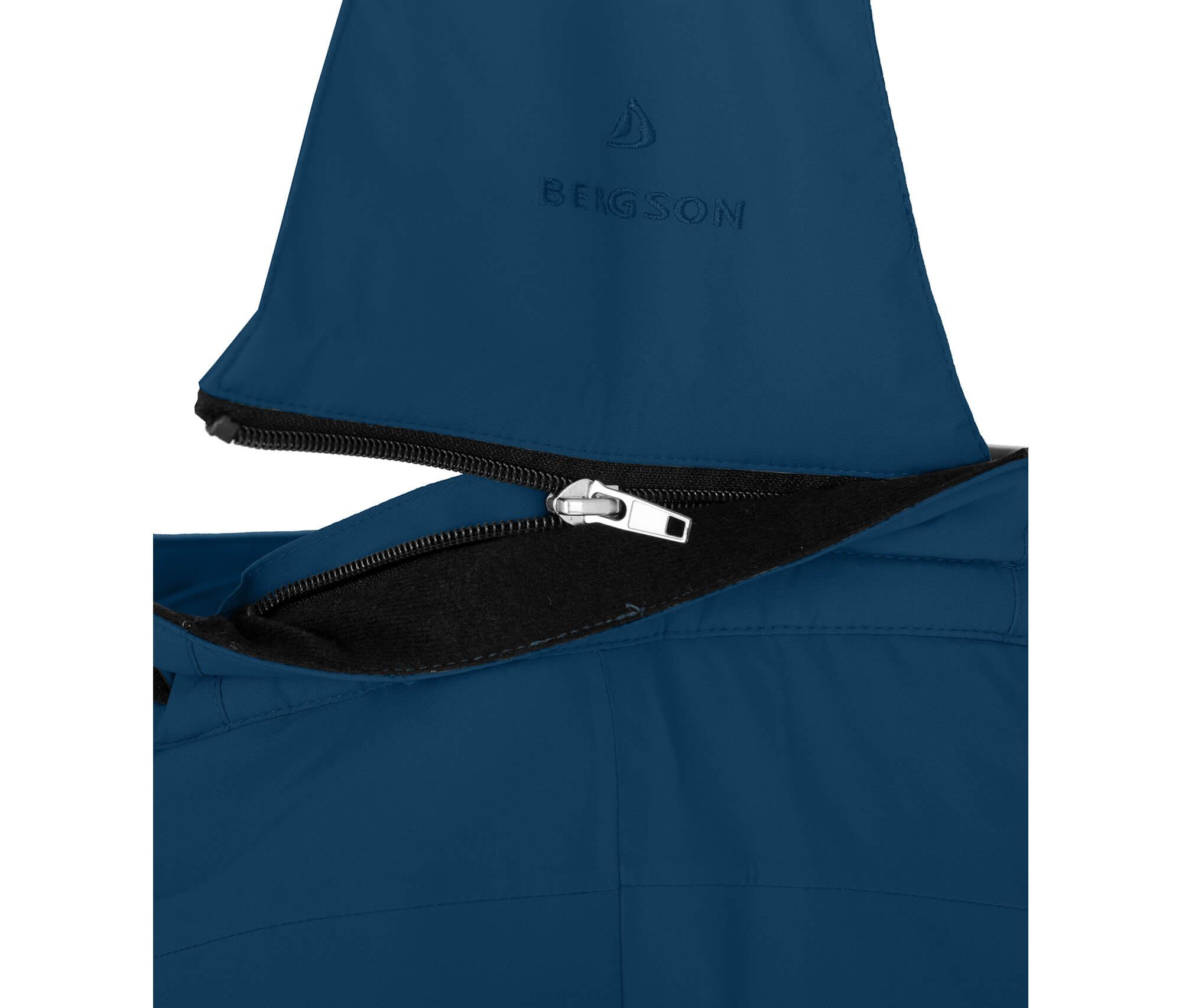 Bergson Skihose PELLY MAXI 20000 mm Wassersäule, Kinder blau wattiert, Skihose, Normalgrößen, poseidon