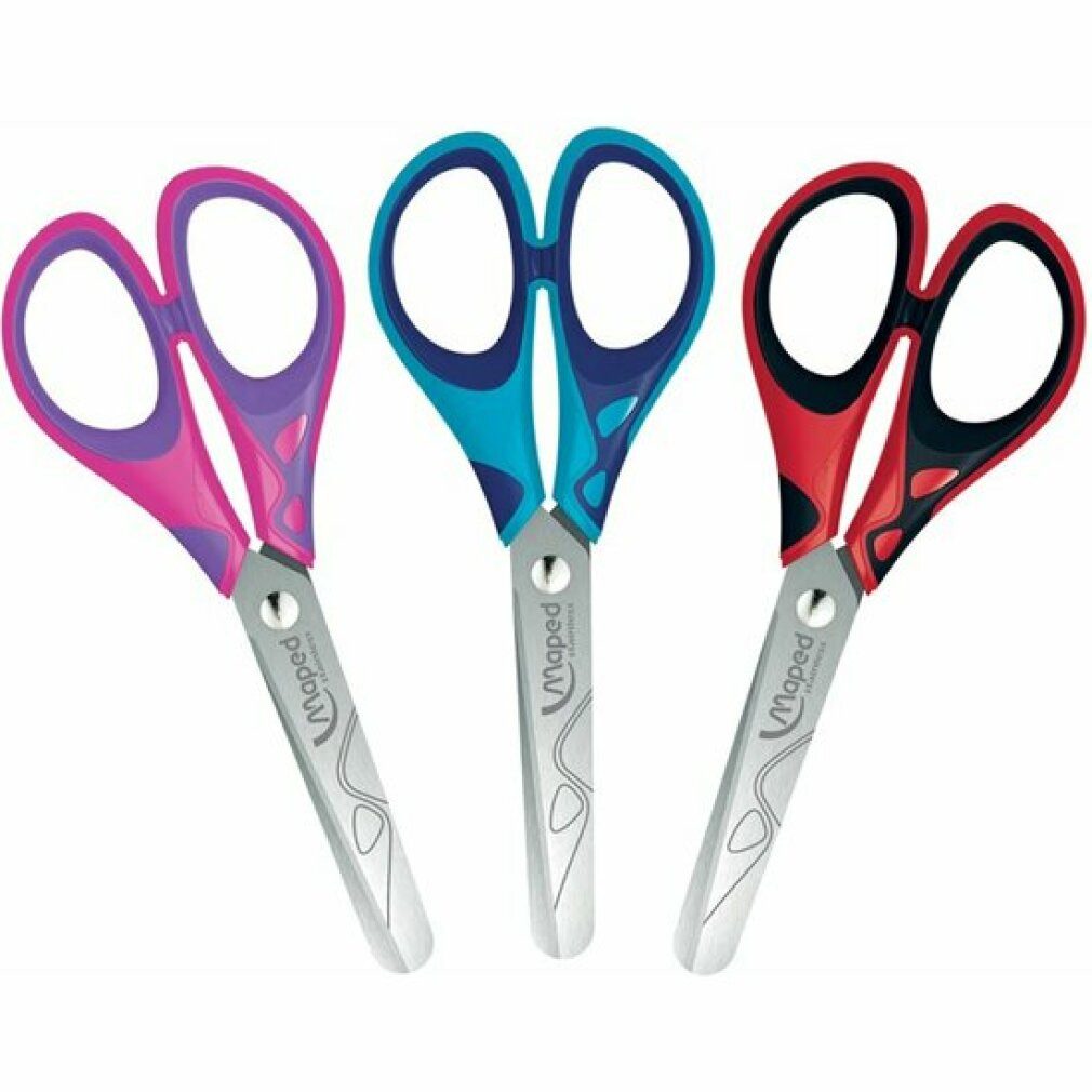 MAPED Papierscheren Bastelschere ESsentials 13cm Softgriff - 1 Schere