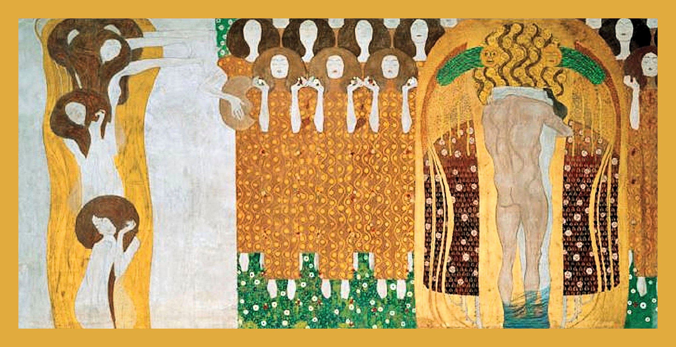 my home Bild mit Rahmen »KLIMT / Beethovenfries«, (1 Stück)-Otto