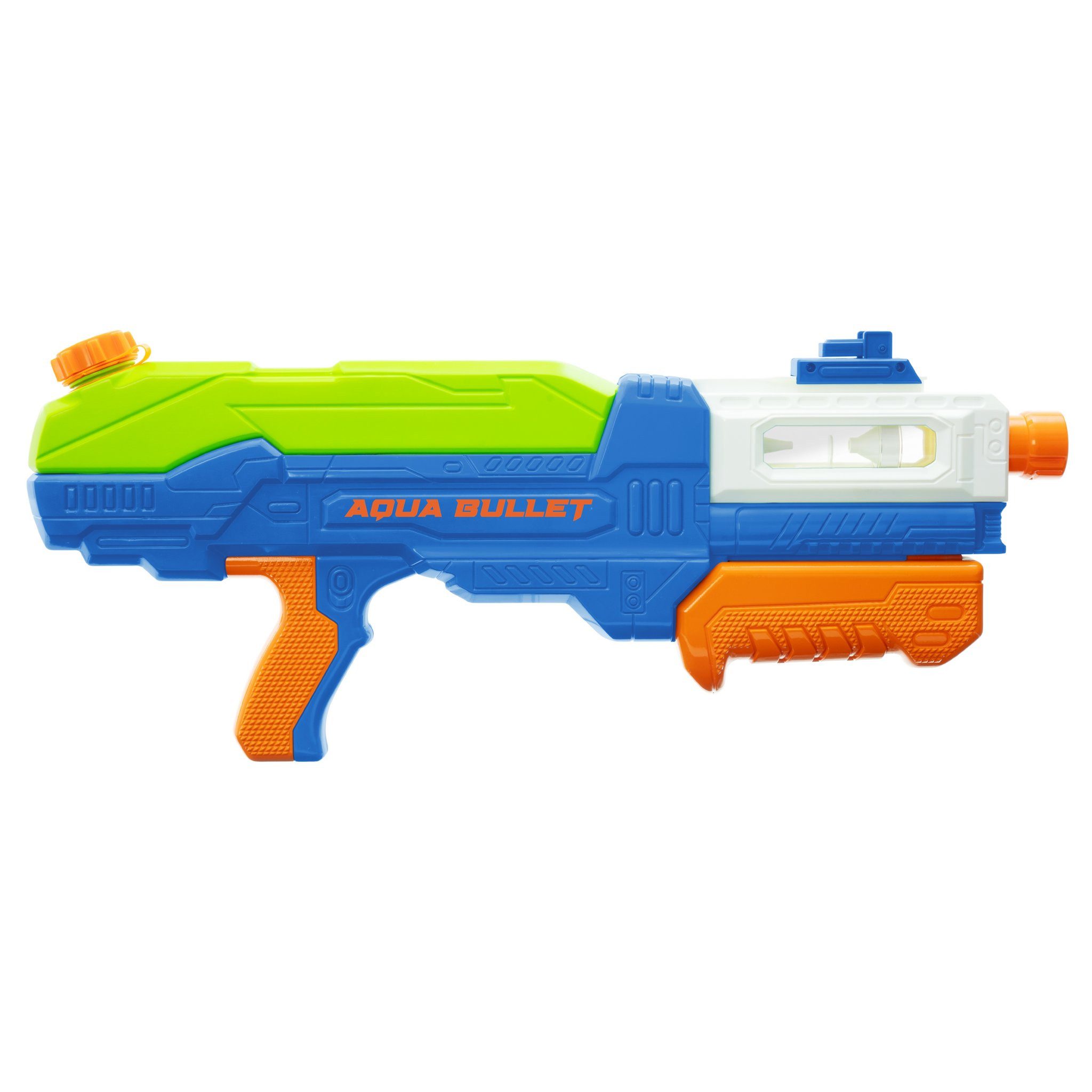 Buzz Bee Toys Wasserpistole BuzzBee Aqua Bullet, Wasserblaster mit 5-Schuss-Salven pro Pumpstoß