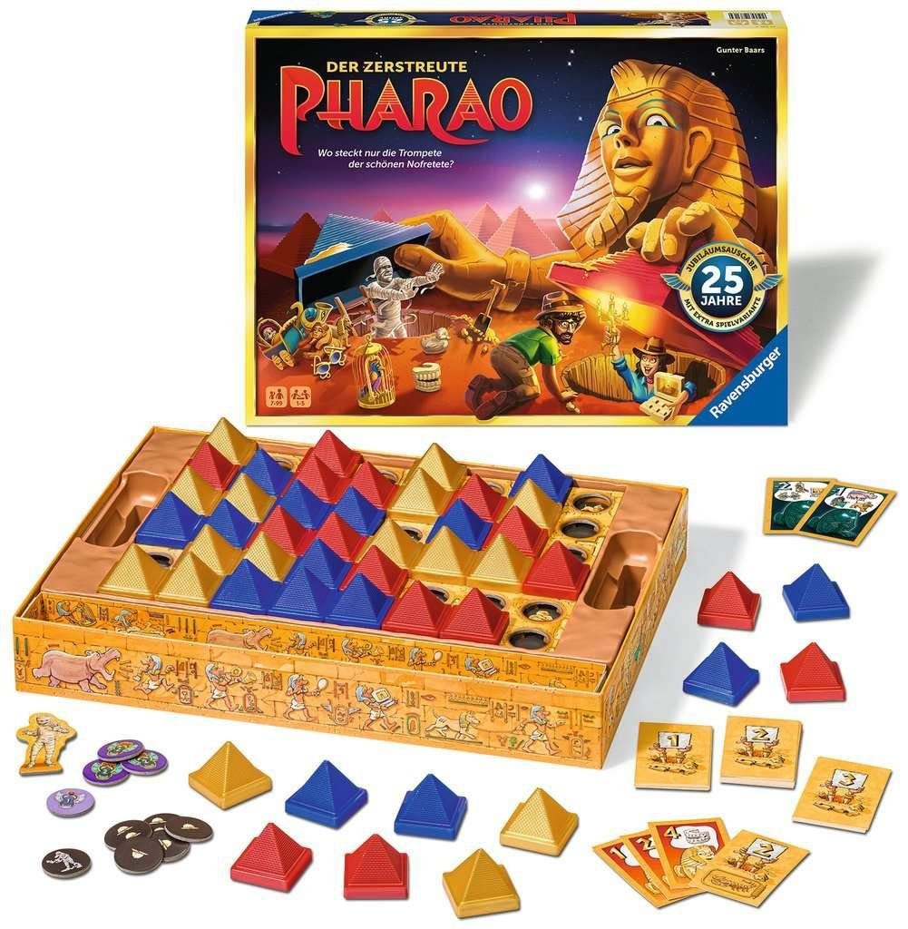 Ravensburger Spiel Ravensburger 27316 Der zerstreute Pharao - 25 Jahre Jubiläumsausgabe, Ravensburger 27316 Der zerstreute Pharao - 25 Jahre Jubiläumsausgabe, Made in Europe