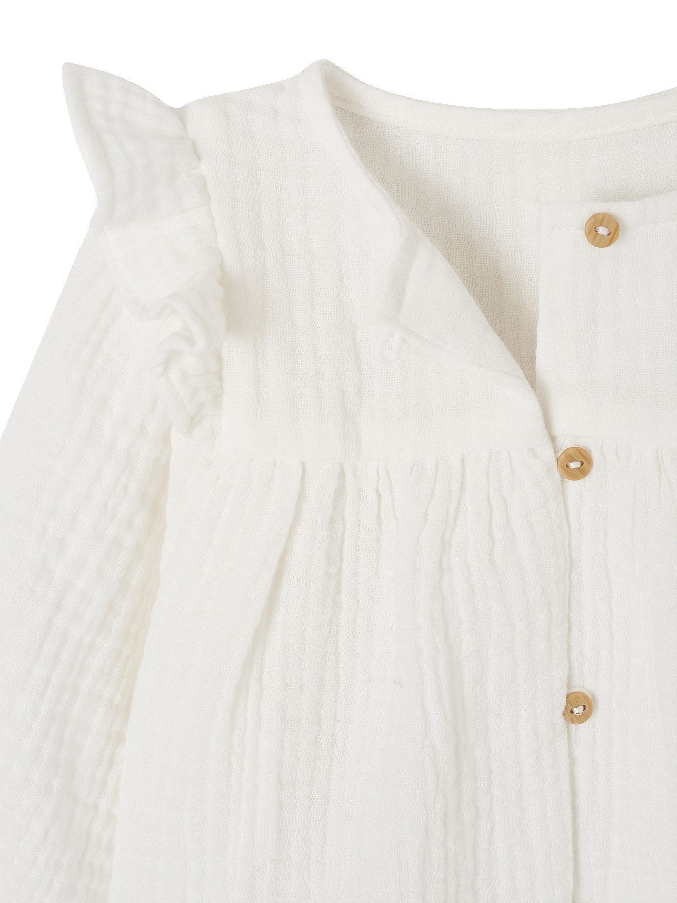 vertbaudet Langarmhemd Mädchen Baby Volant-Bluse