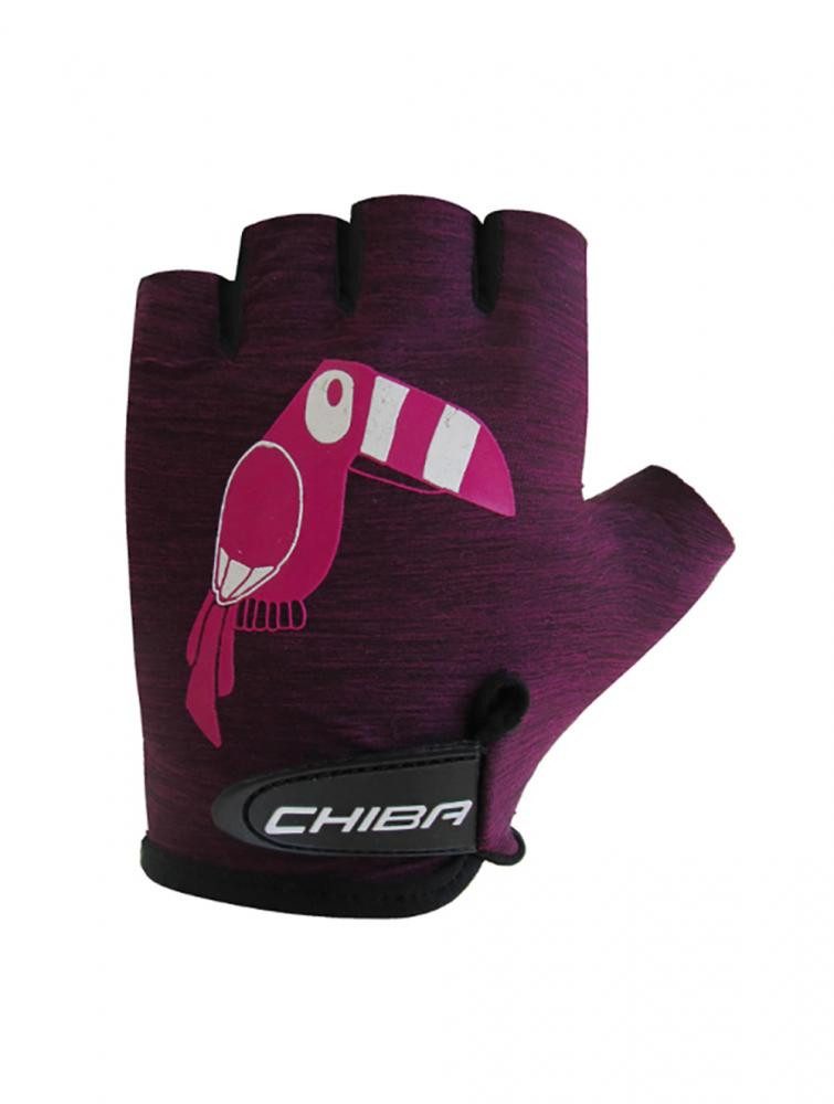 Chiba Fahrradhandschuhe CHIBA Cool Kids - Kinder-Fahrradhandschuhe L violett, Griptec-Innenhan