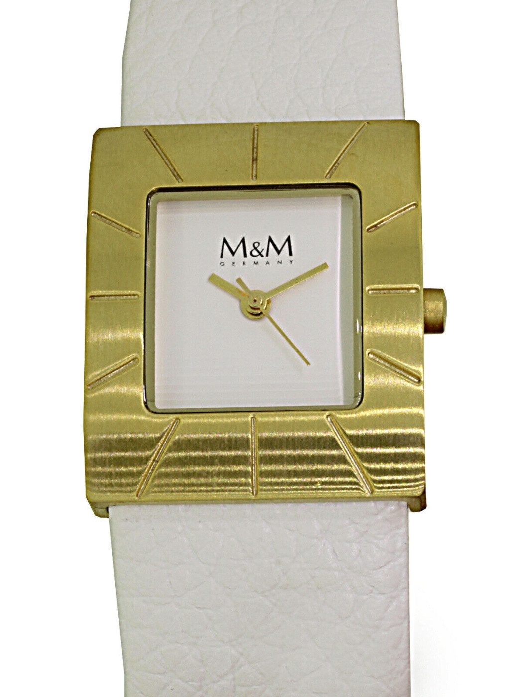 M&M Germany Quarzuhr M&M Germany Damen Quarz Uhr M11879-712, (Gold)