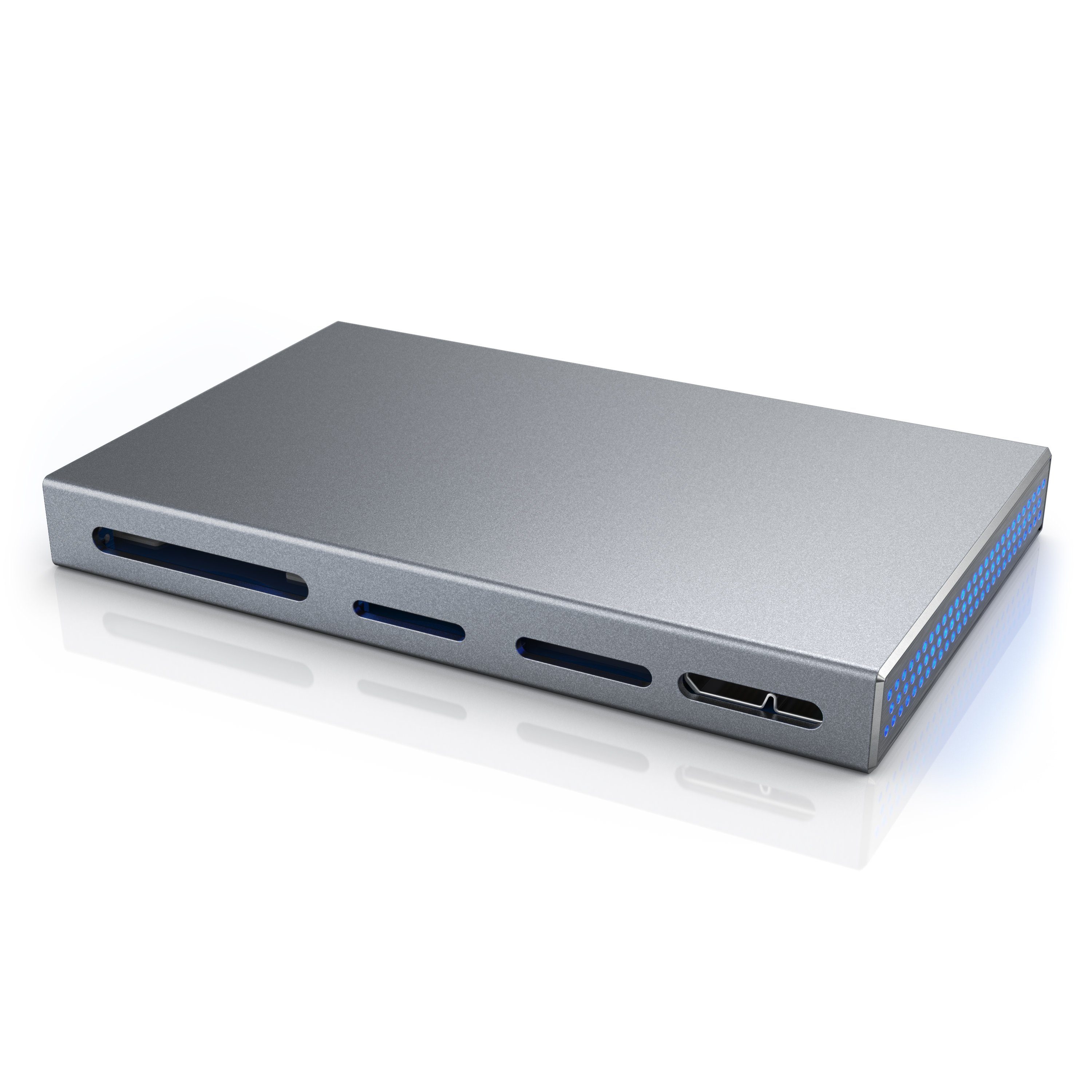 CSL Kartenlesegerät inkl. USB Kabel 5 in 1 Kartenleser mit USB 3.0 USB-Adapter USB-A, 45 cm, für SD, microSD und weitere Speicherkarten, Plug and Play