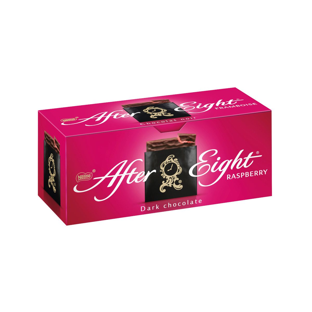 After Eight Schokolade, Nestle After Eight Raspberry Praline Zartbitterschokolade Packung 200g