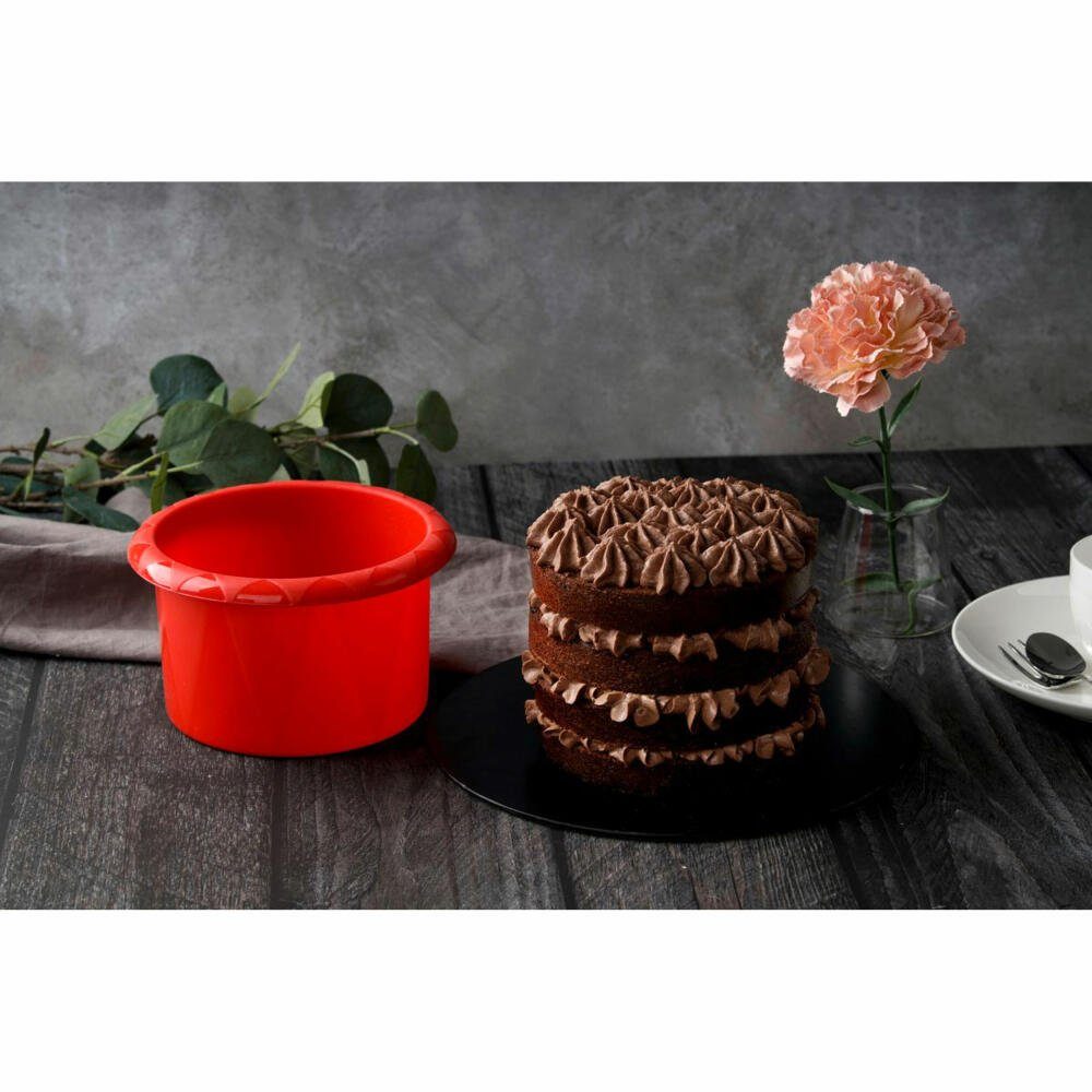 Dr. Oetker Küchenhelfer Silikonform Rundform Flexxibel Love 16 cm