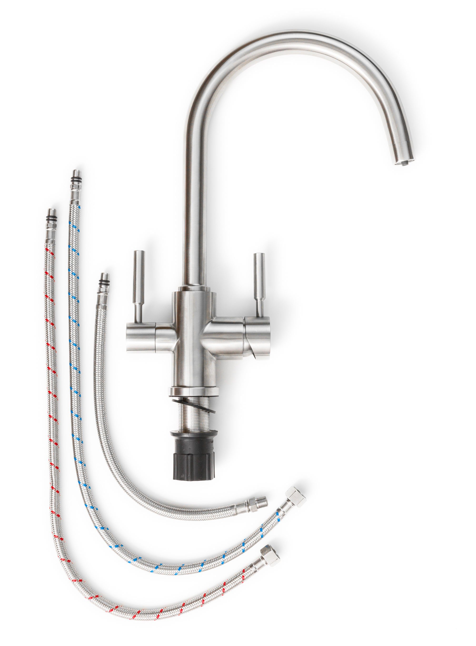 DreamFilters Küchenarmatur Drei-Wege-Wasserhahn aus Edelstahl mit Wasserfil günstig online kaufen