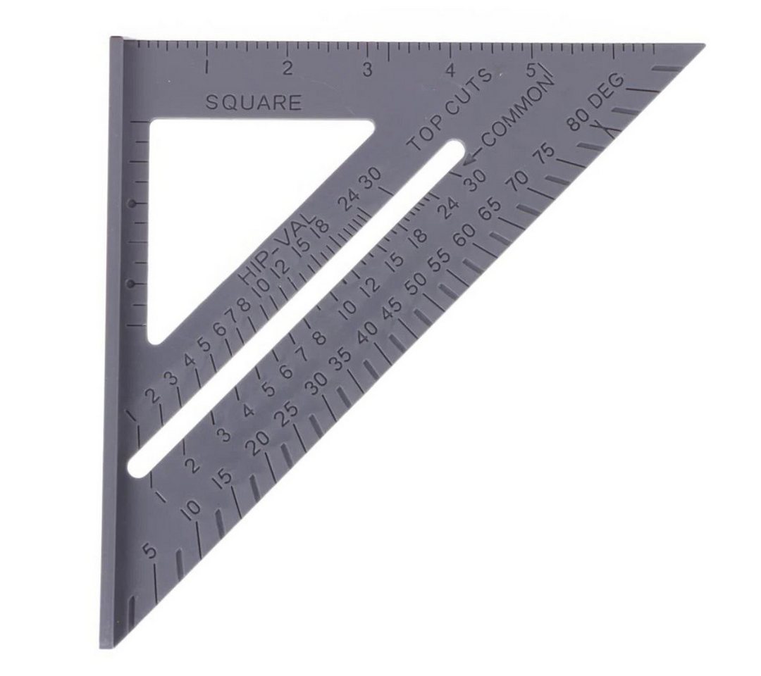 BENSON Zimmermannswinkel Anschlagswinkeldreieck 150mm Zimmermannswinkel Winkelmesser, (1-St), 150 mm, metrische & imperiale Skala