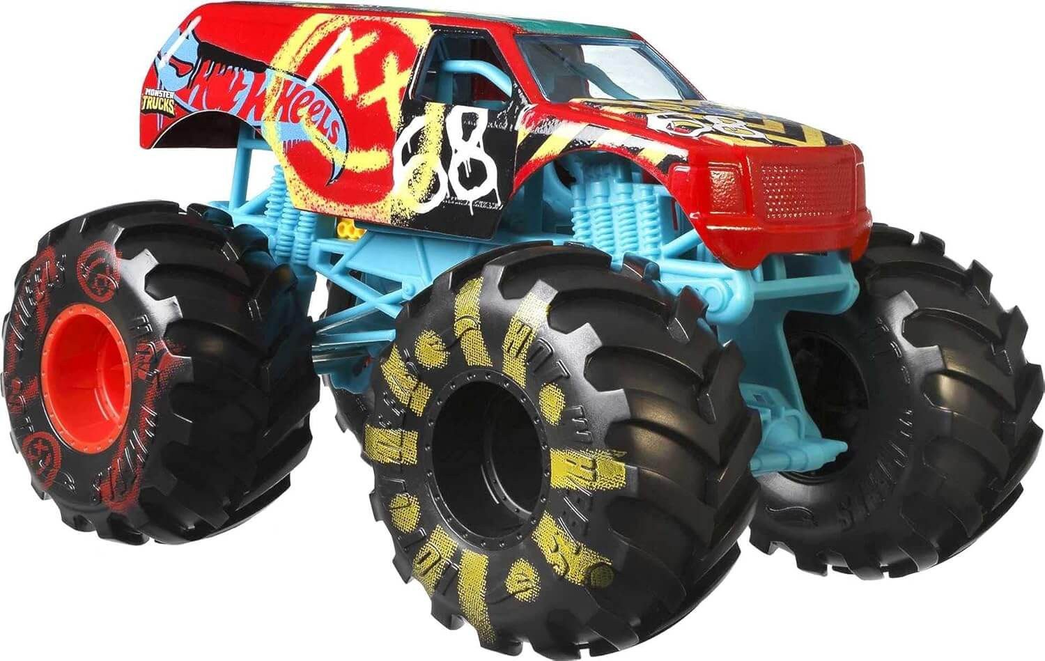 Mattel® Spielzeug-Monstertruck Mattel FYJ83, JDR01 - Hot Wheels Monster Truck 1:24 - Demo Derby