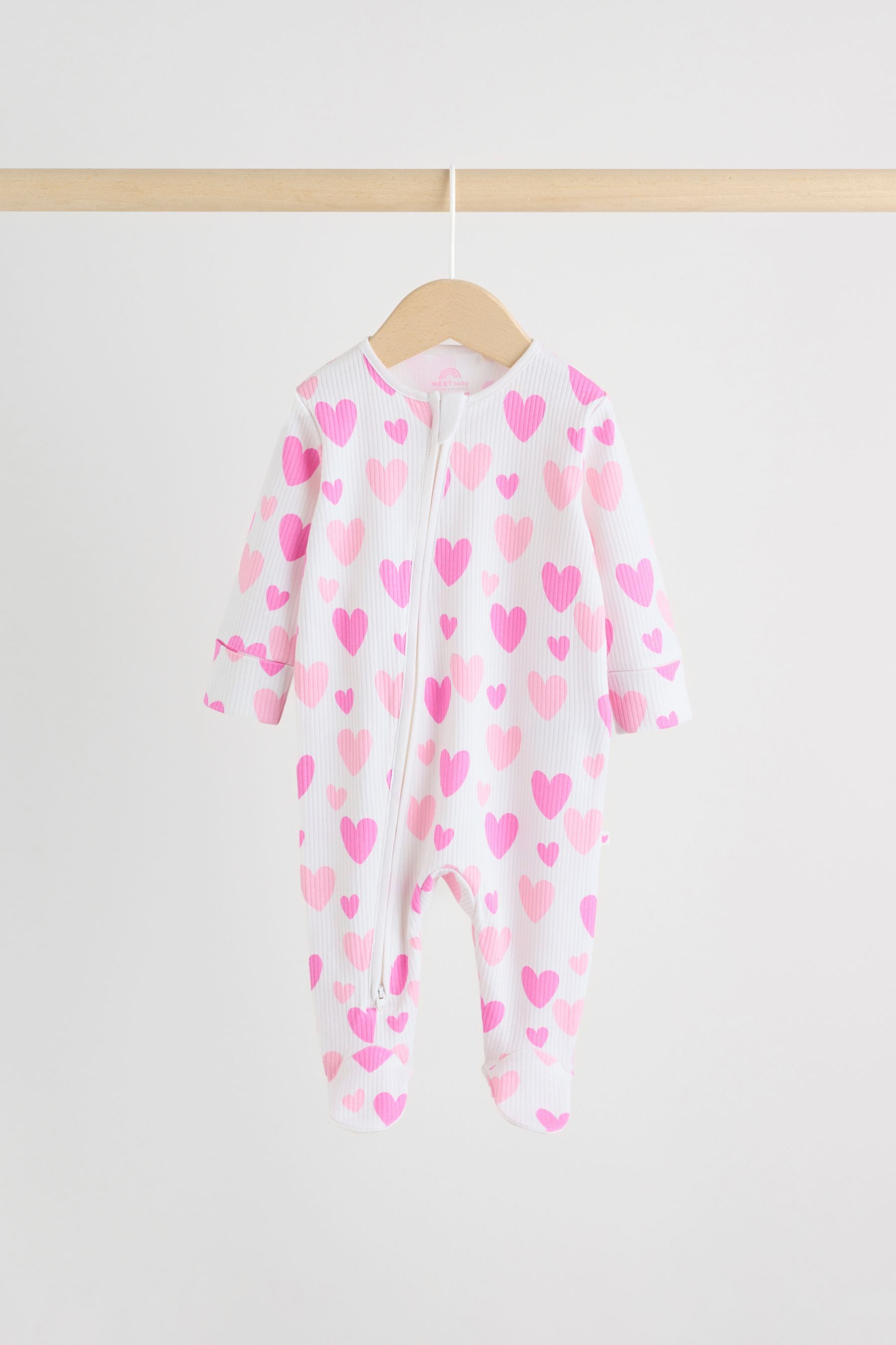Next Schlafoverall Babyschlafanzüge mit Zweiwege-RV, 3er-Pack (3-tlg) – Bild 4 von 5