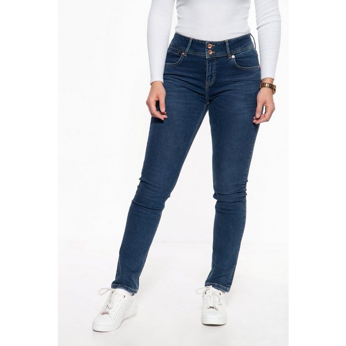 ATT Jeans Slim-fit-Jeans Chloe mit hohem Bund