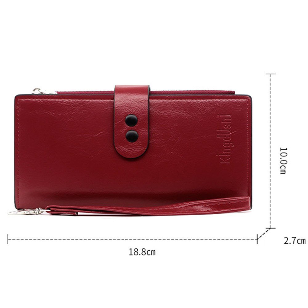 color Blusmart Geldbörse, Unterarmtasche Handtasche, Damen-Clutch Clutch, Lange r8243 Farbe, Reiner Geldbörse pink In