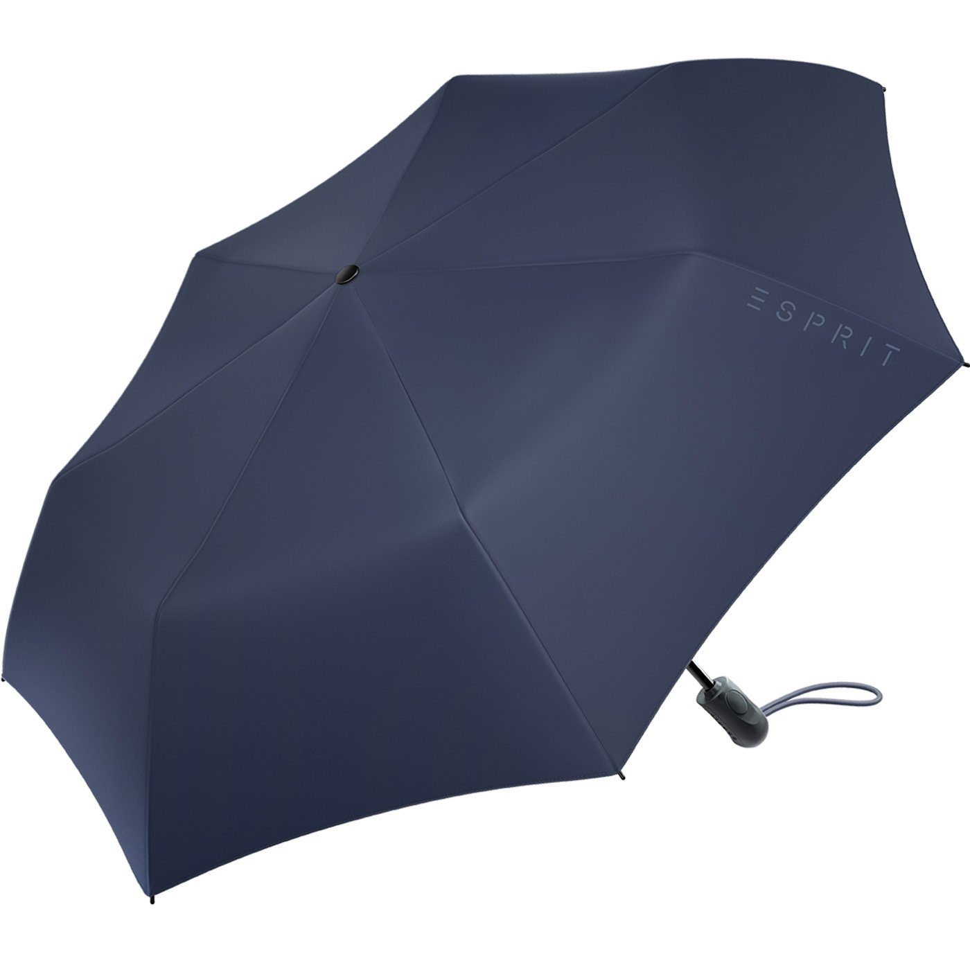 Taschenregenschirm Automatik, praktisch Light Auf-Zu stabil Easymatic mit navy und Schirm Esprit
