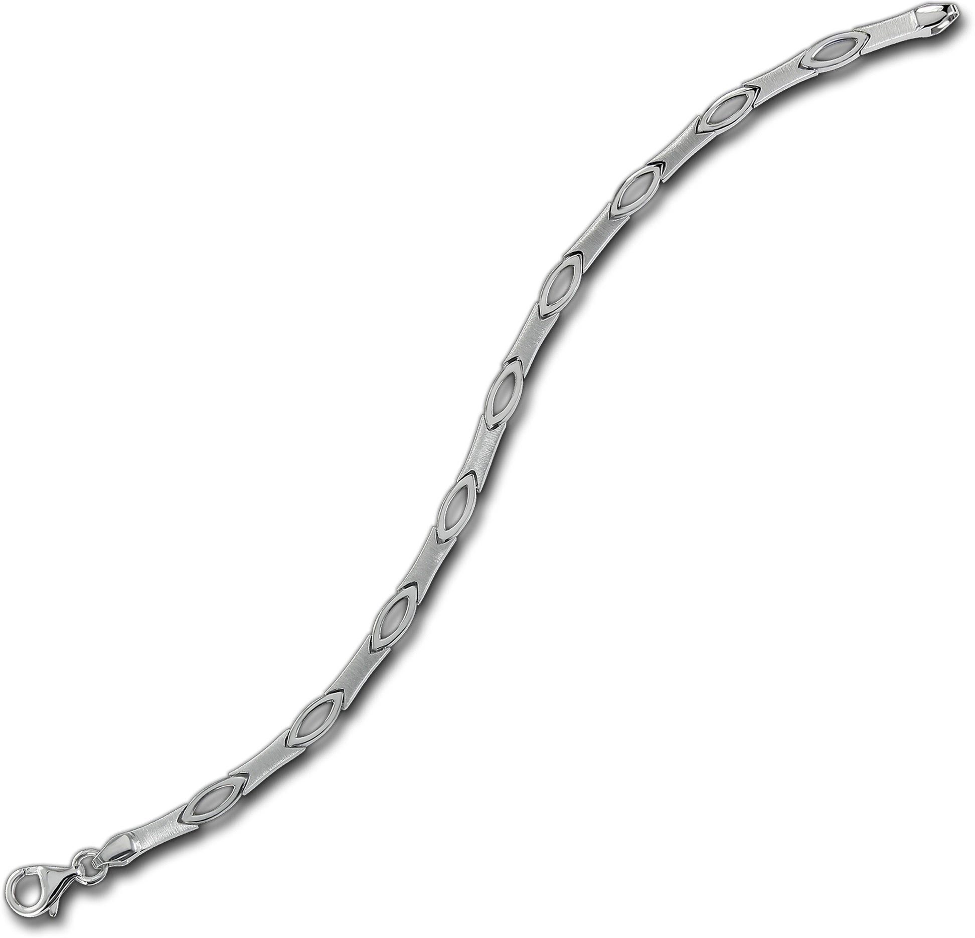 Balia Silberarmband Balia Armband für Damen mattiert (Armband), Silber Armband (Oval) ca. 18,4cm, Silber 925
