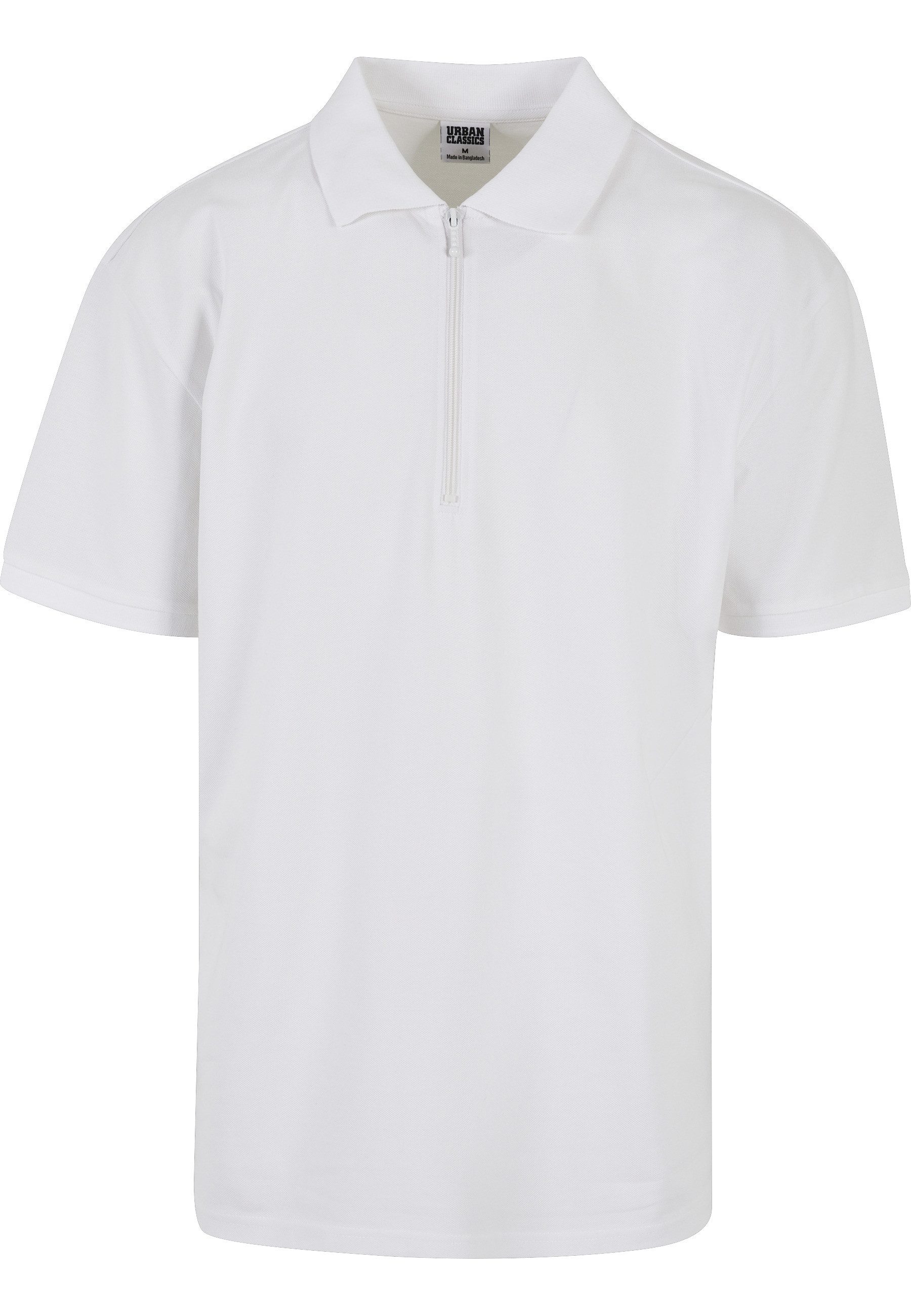 URBAN CLASSICS Poloshirt Urban Classics Herren Oversized Zip Polo (1-tlg)