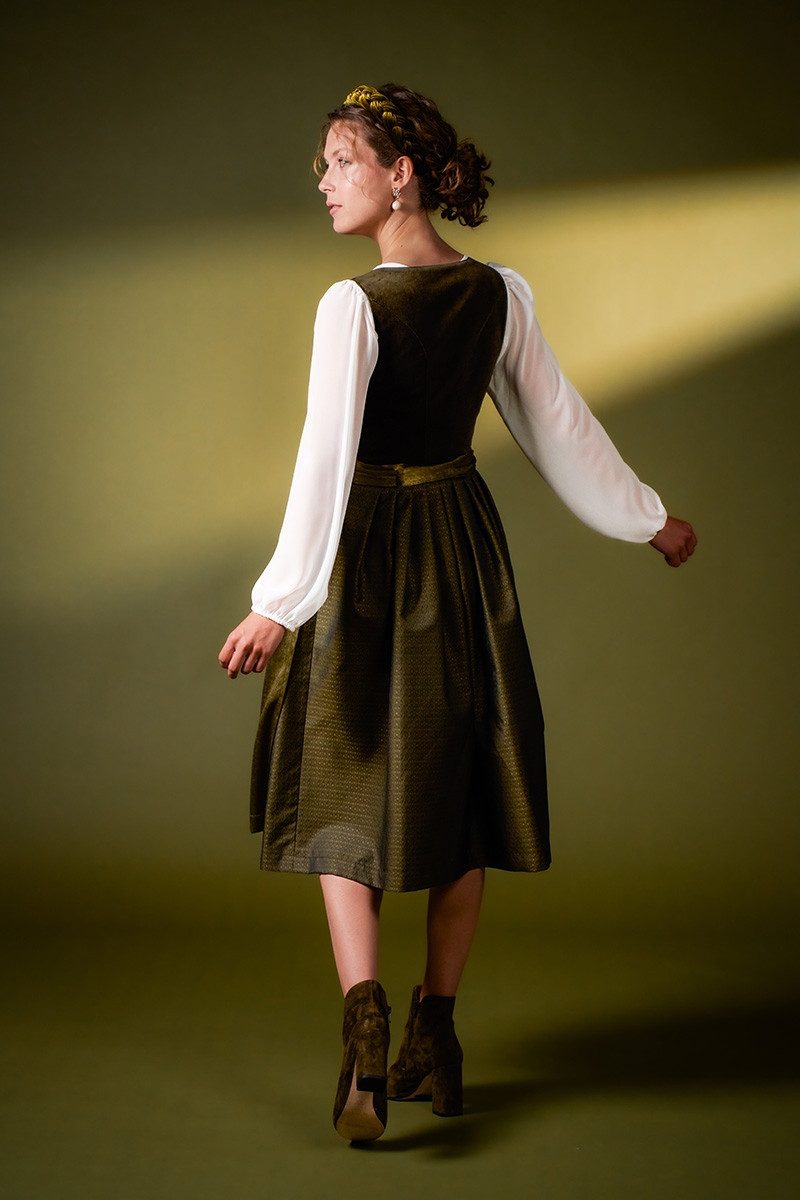 MarJo Dirndl Samt Dirndl 2tlg. - PETERSDORF - waldgrün