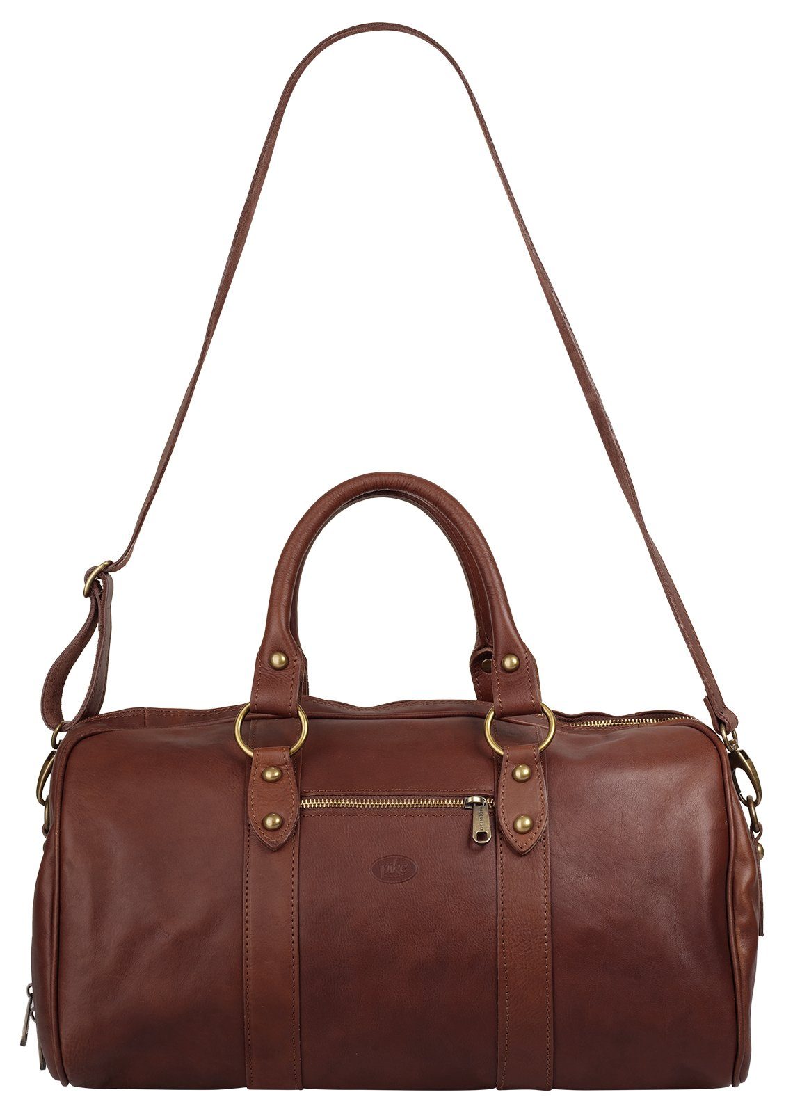 Piké Reisetasche (1-tlg), echt Leder, Made in Italy