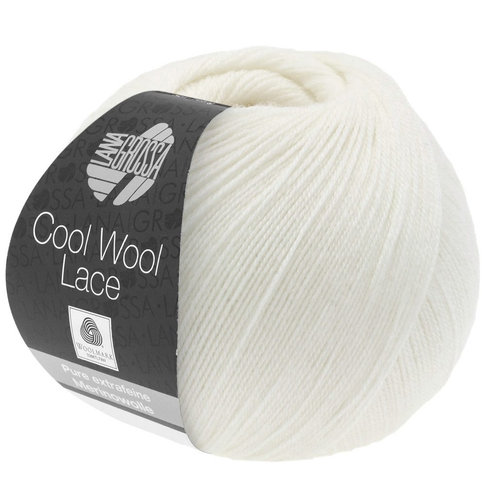 LANA GROSSA Cool Wool Lace Häkelwolle, 400 m