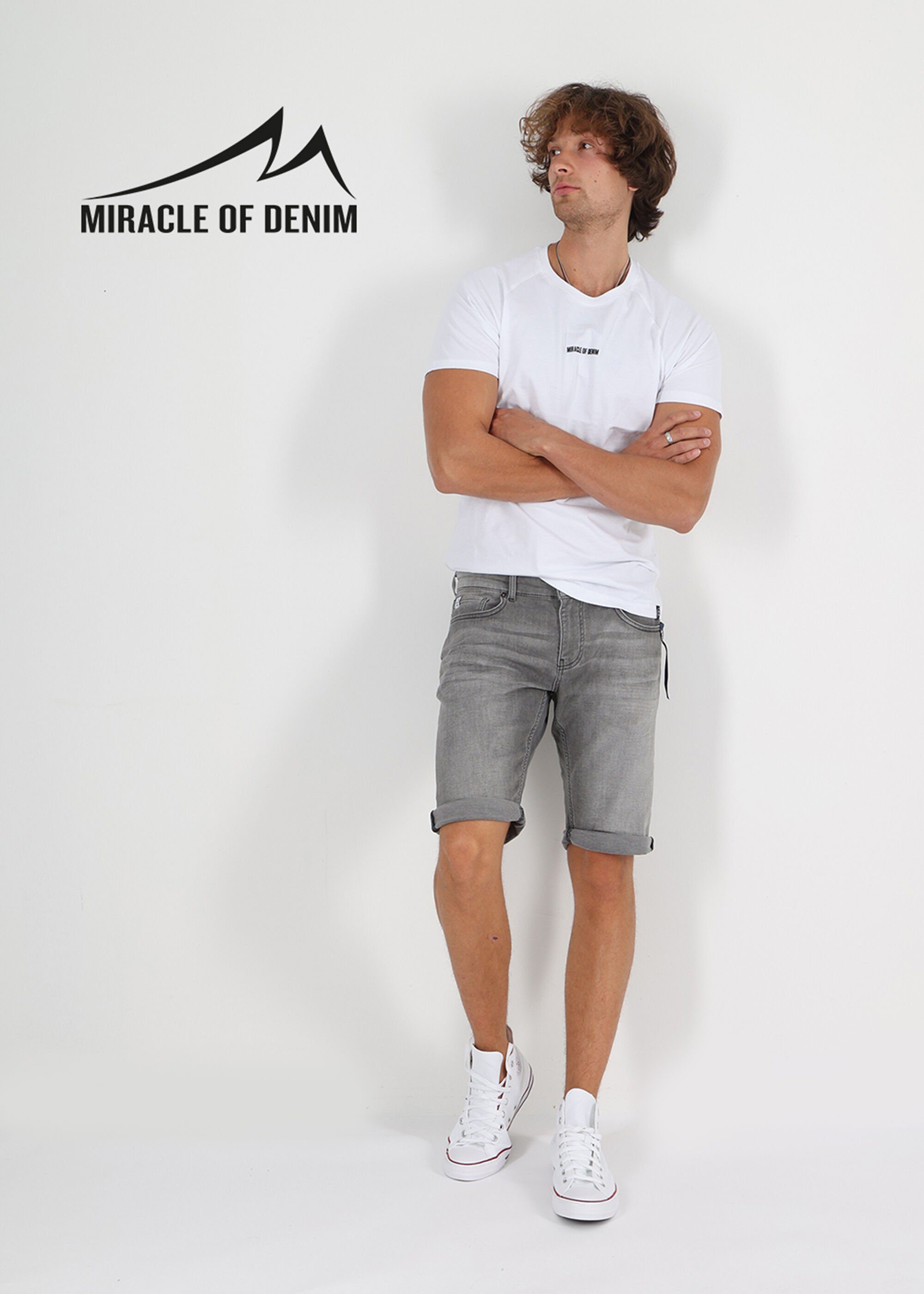 Miracle of Denim Shorts Trevol Style Pocket Grey Jogg Shorts 5 im Parallel