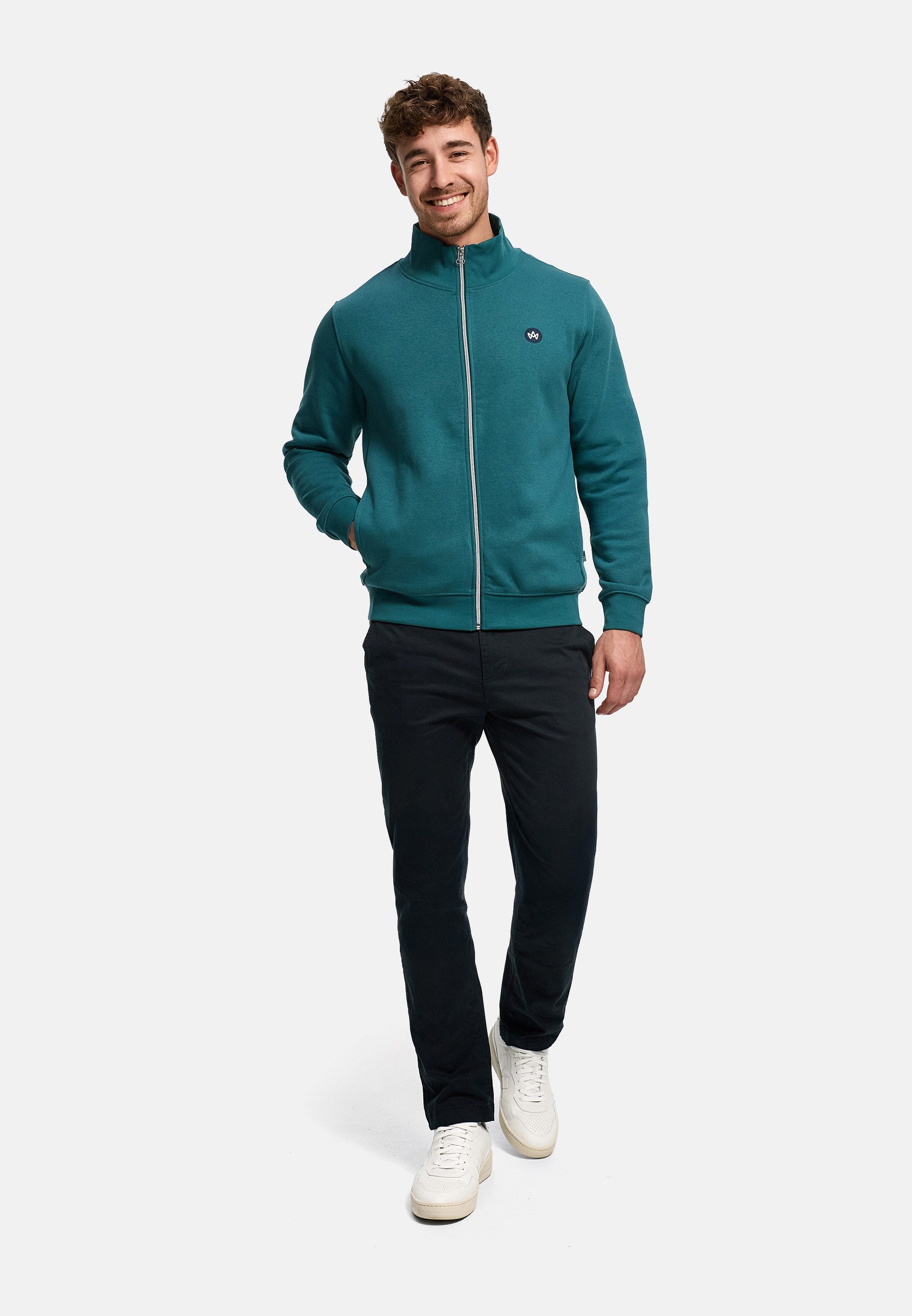 Kronstadt Sweatjacke Herren KSLars Herrenjacke Reißverschluss mit dezentem Logoprint auf der Brust