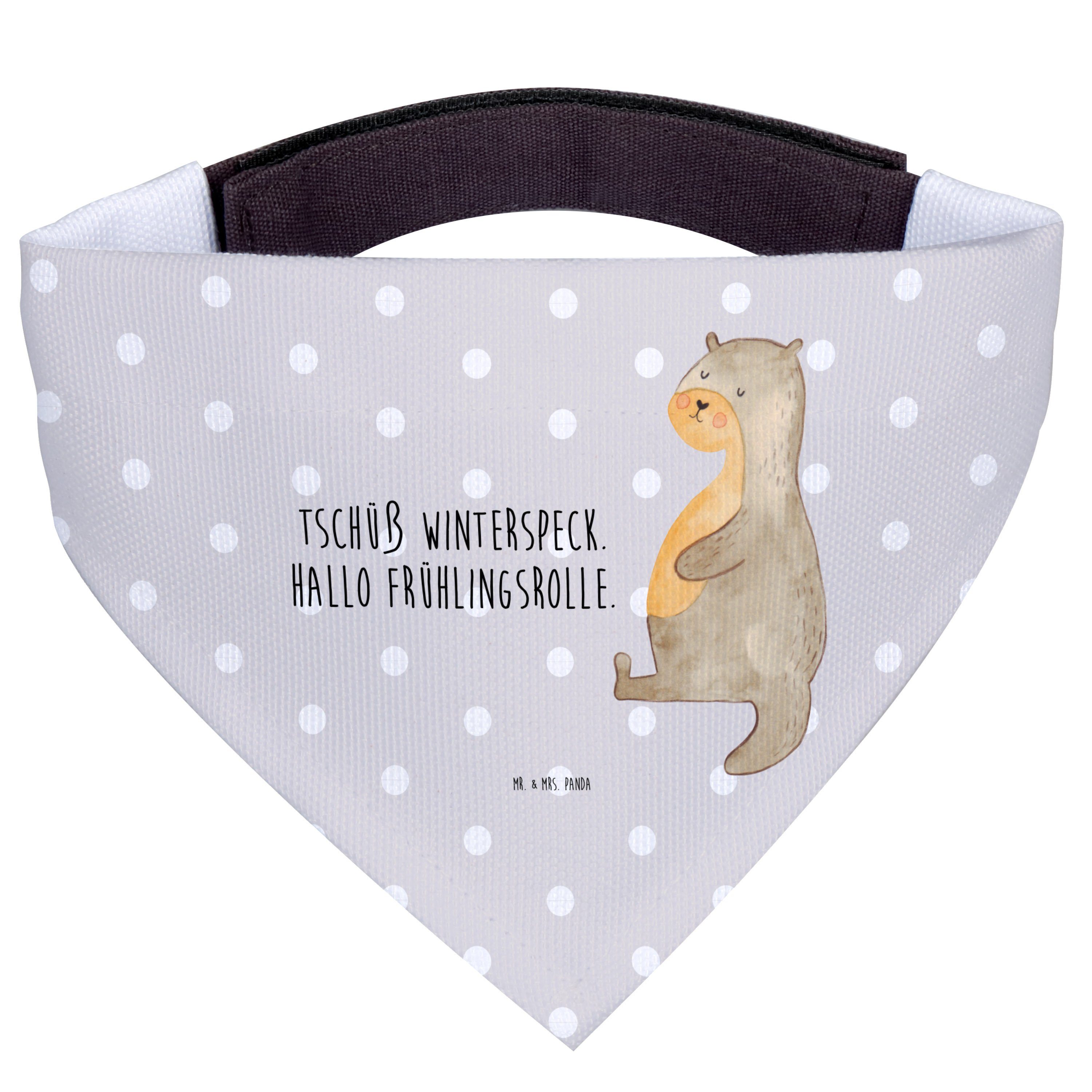 Mr. & Mrs. Panda Hundefliege Otter Bauch, Hundehalstuch, Grau Pastell, Hundehalstuch, Bandana, Hun, Polyester, Hundehalstuch Aus Polyester Mr. & Mrs. Panda Hunde Halstuch