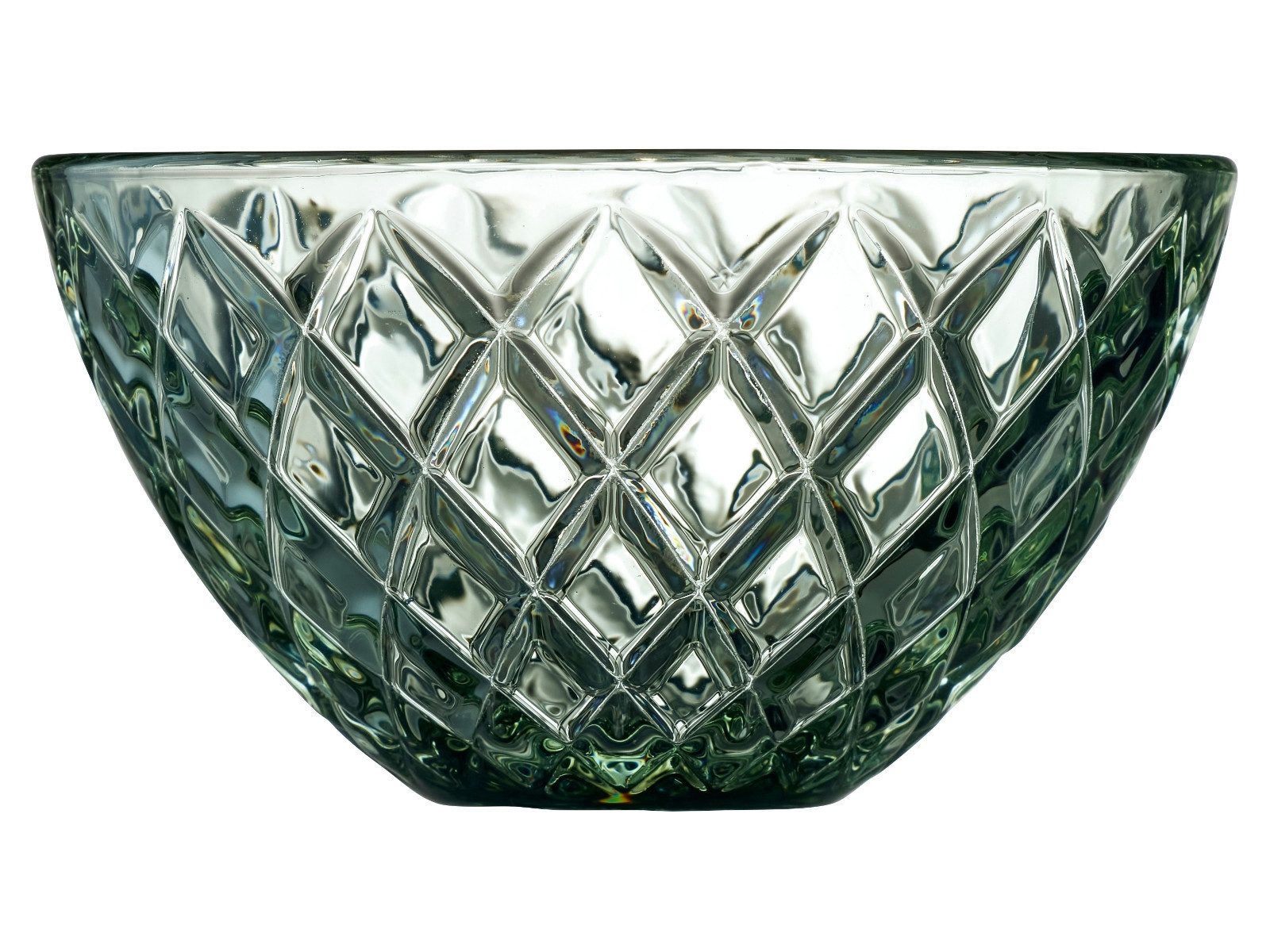 Geschirr-Set Sorrento Schale Glas grün 12 cm Set4