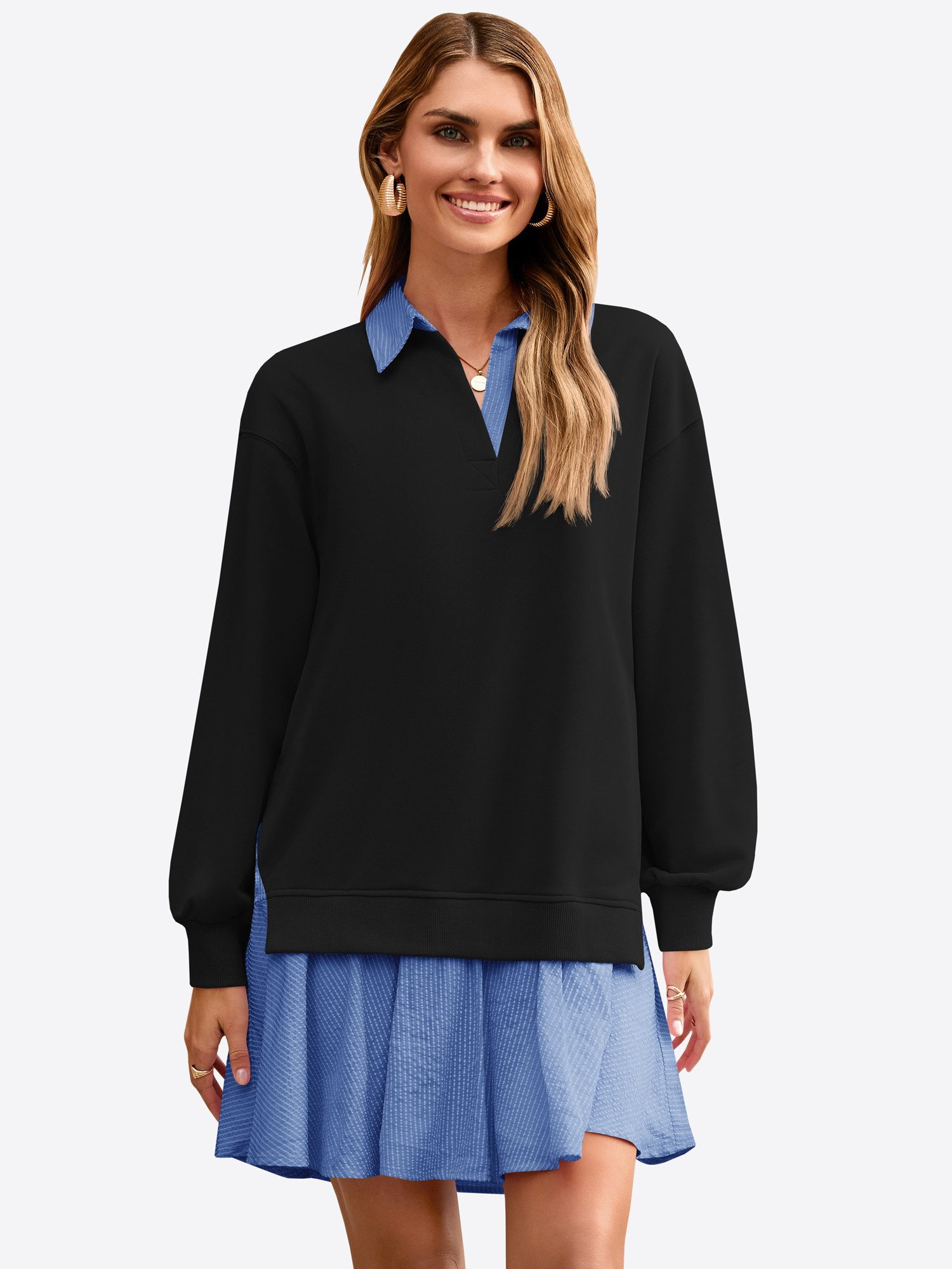 Imily Bela Minikleid Damen Lässige Patchwork Kleid (Packung, 1-tlg., 1per-P günstig online kaufen