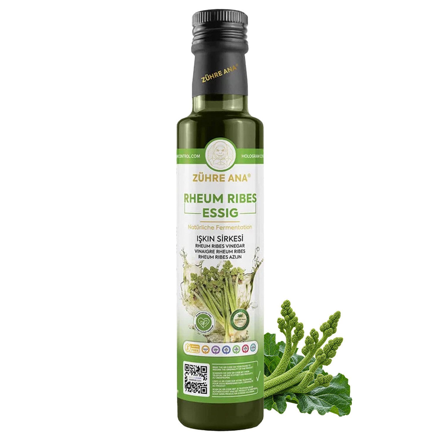Zühre Ana® Essig Rheum Rıbes Essig Fermentierter – Natürlich & Aromatisch, 500 ml, Rheum Rıbes Essig Fermentierter – Natürlich & Aromatisch