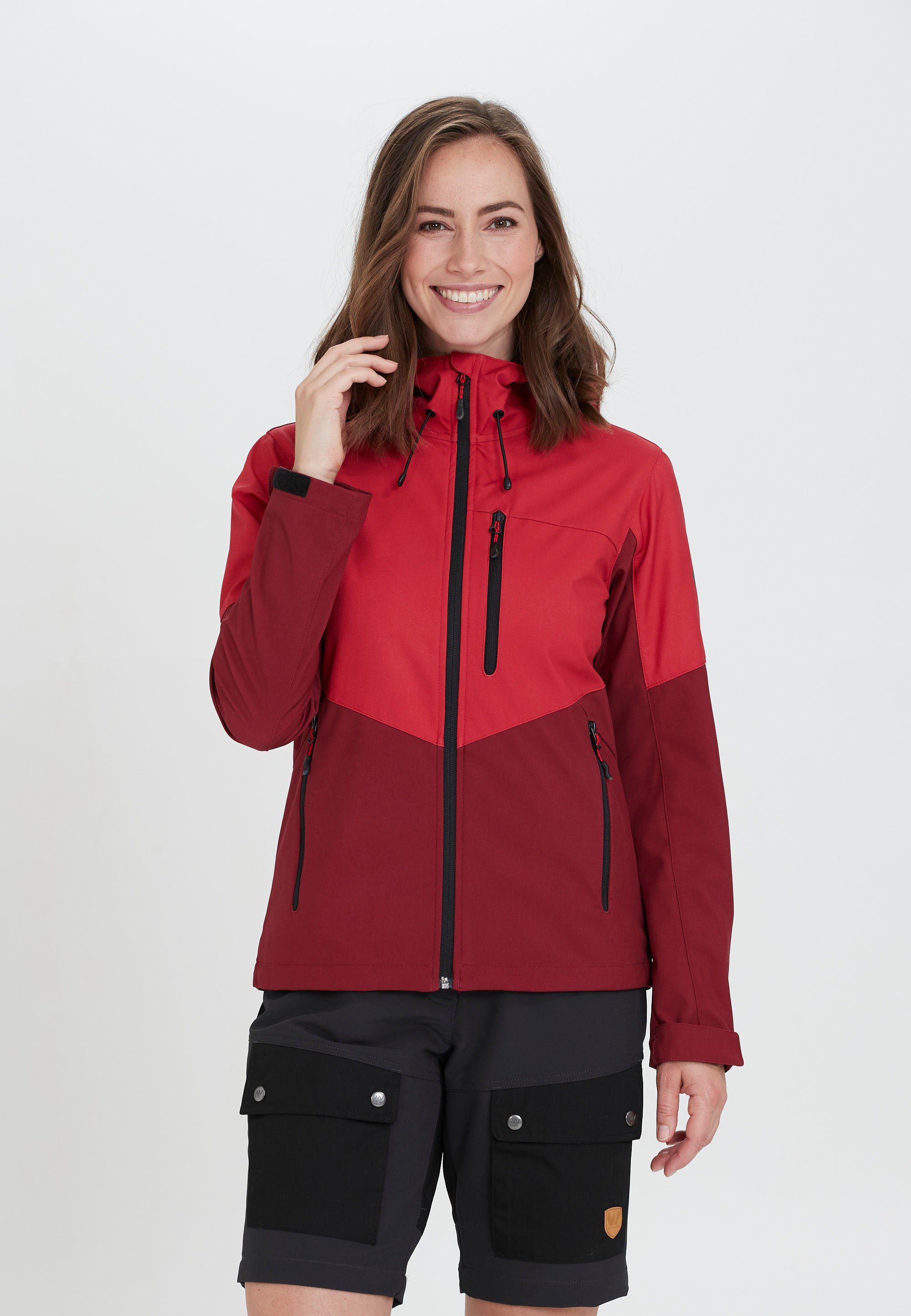 Outdoorjacke aus Funktionsmaterial und wind- WHISTLER Rosea wasserdichtem dunkelrot