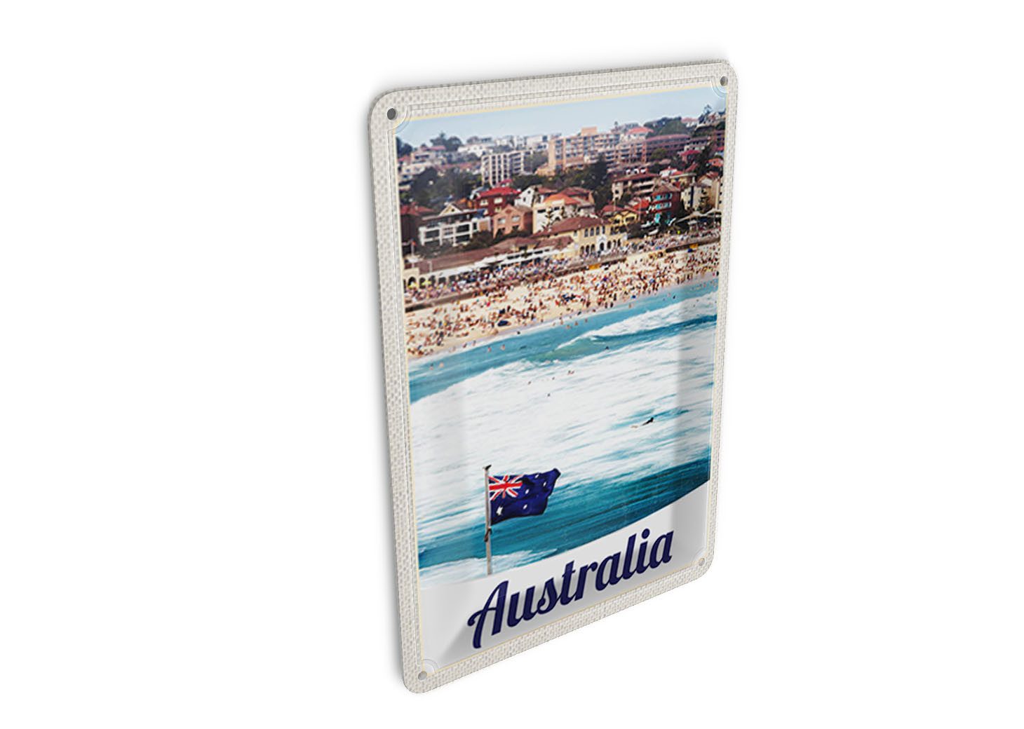 Femer GmbH Postkarte Reise 10x14cm Australien Strand Meer Wellen Sonne, unfrankiert