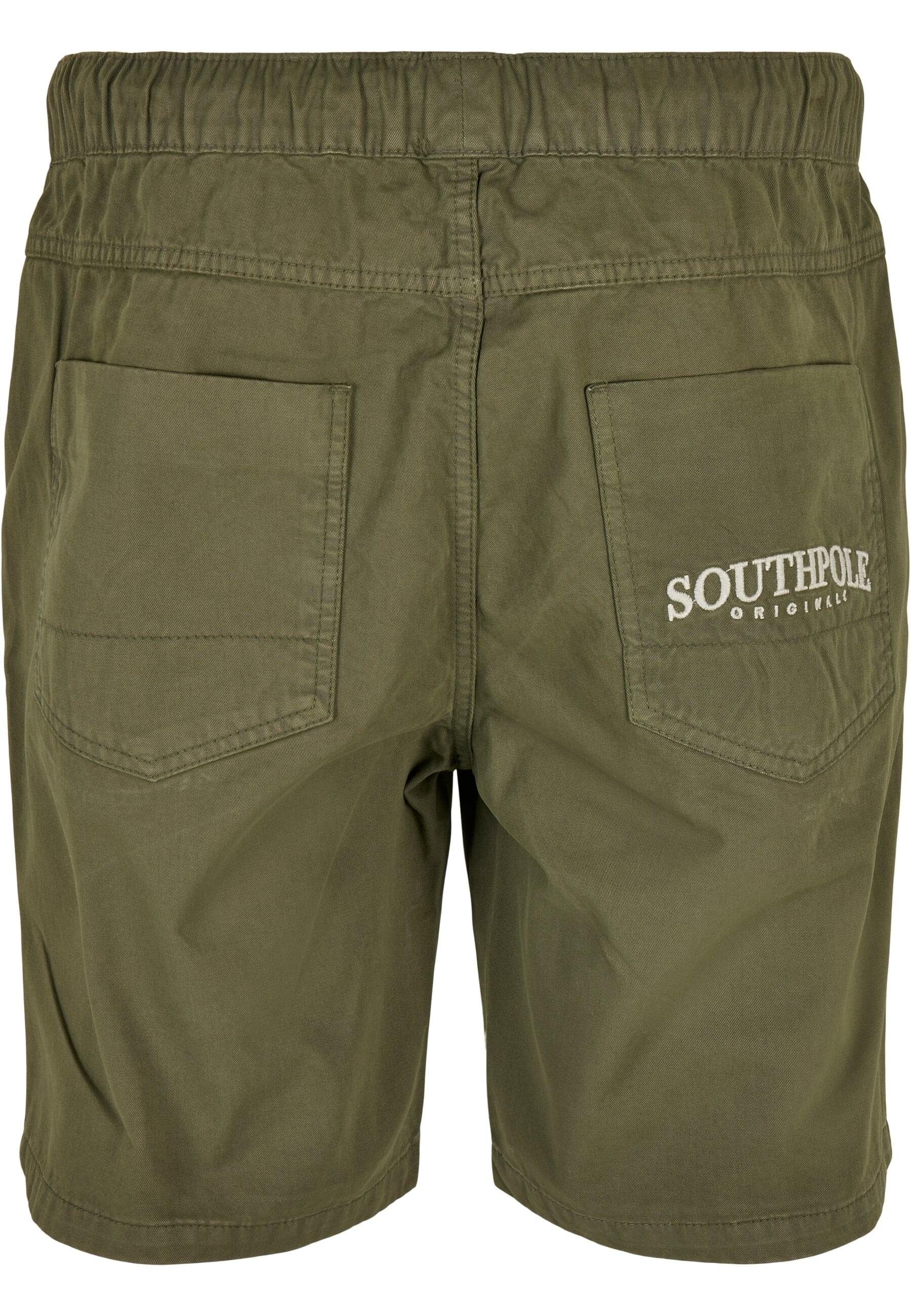 Southpole (1-tlg) Stoffhose Southpole Twill olive Herren Shorts