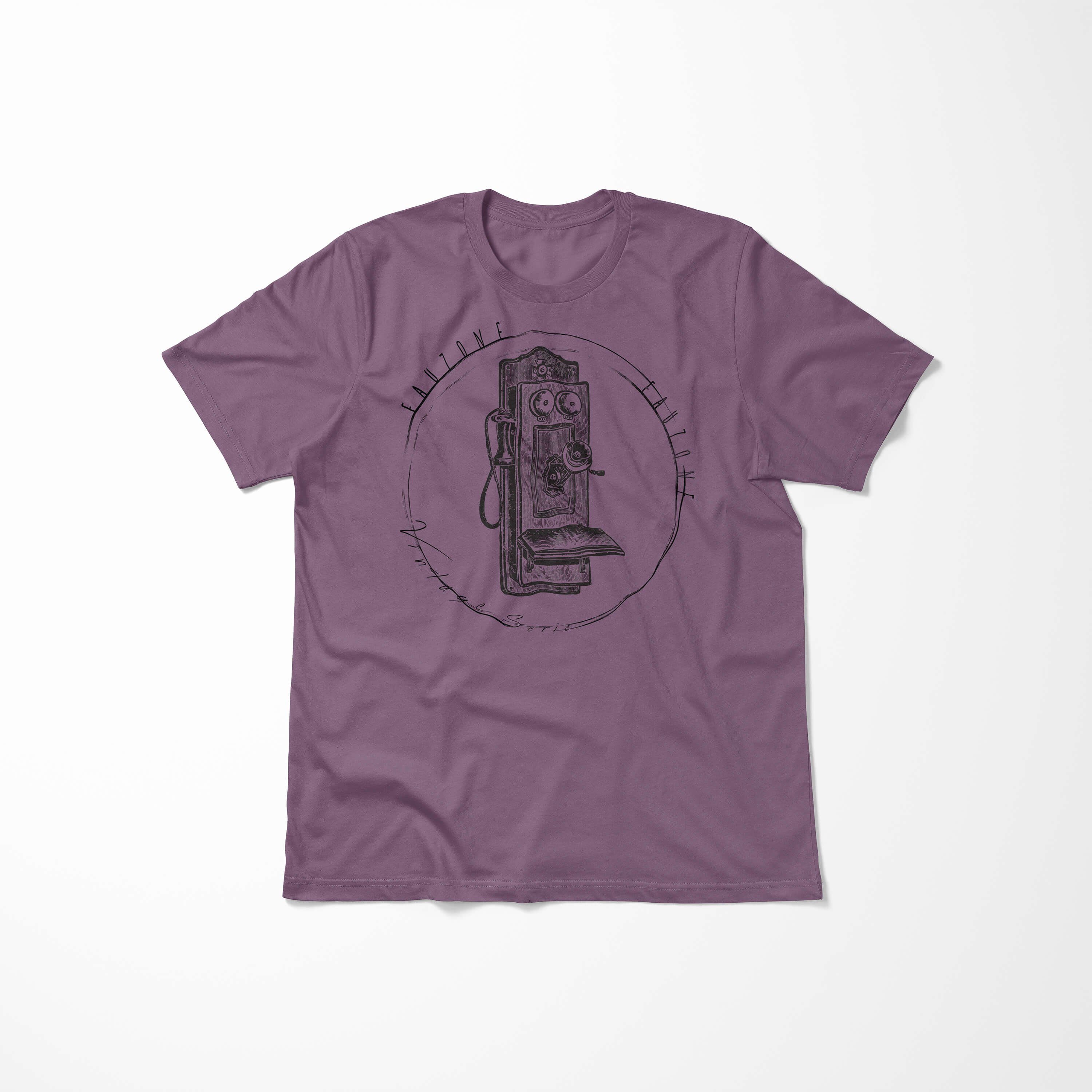 Sinus T-Shirt Vintage Art Telefonkasten Shiraz Herren T-Shirt