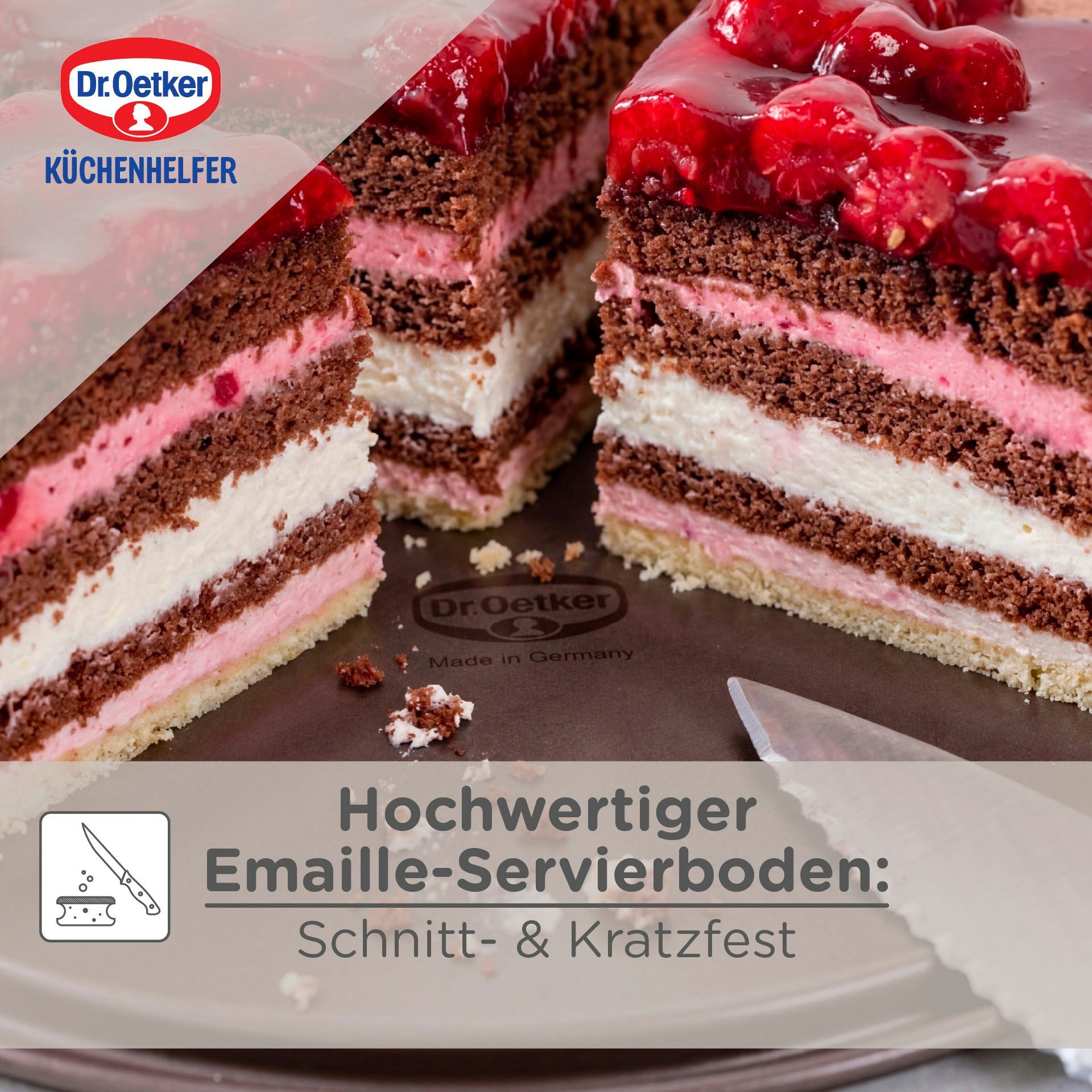 Dr. Oetker Küchenhelfer Tarteform Tarte-/Quicheform mit Emaille-Hebeboden – Bild 5 von 5