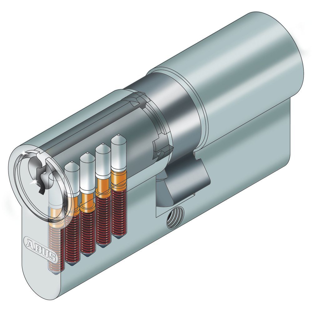 ABUS Profilzylinder Abus C73 C73N Doppelzylinder versch. Längen mit 6- 10 Schlüssel, Verschiedenschließend mit N+G