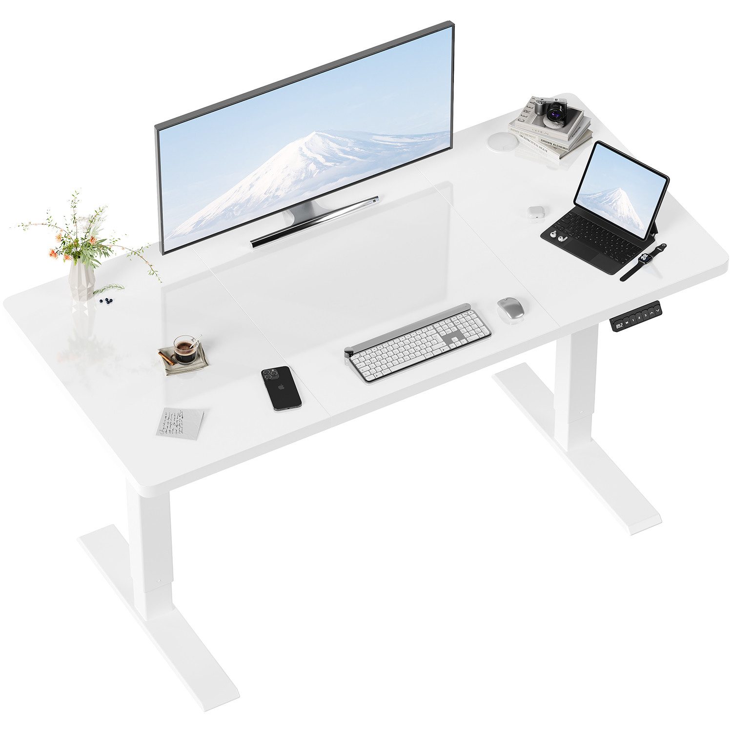 HOMALL Schreibtisch Höhenverstellbar elektrischer Memory-Funktion 100/120/1 günstig online kaufen