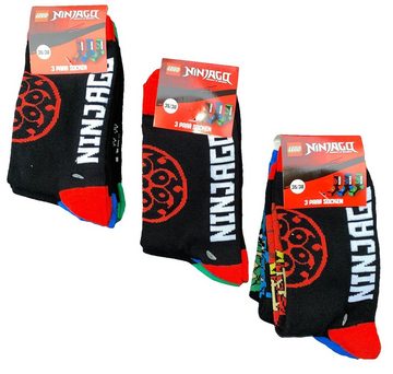 LEGO® Feinsocken LEGO® NINJAGO Socken Set 6 Paar Kindersocken