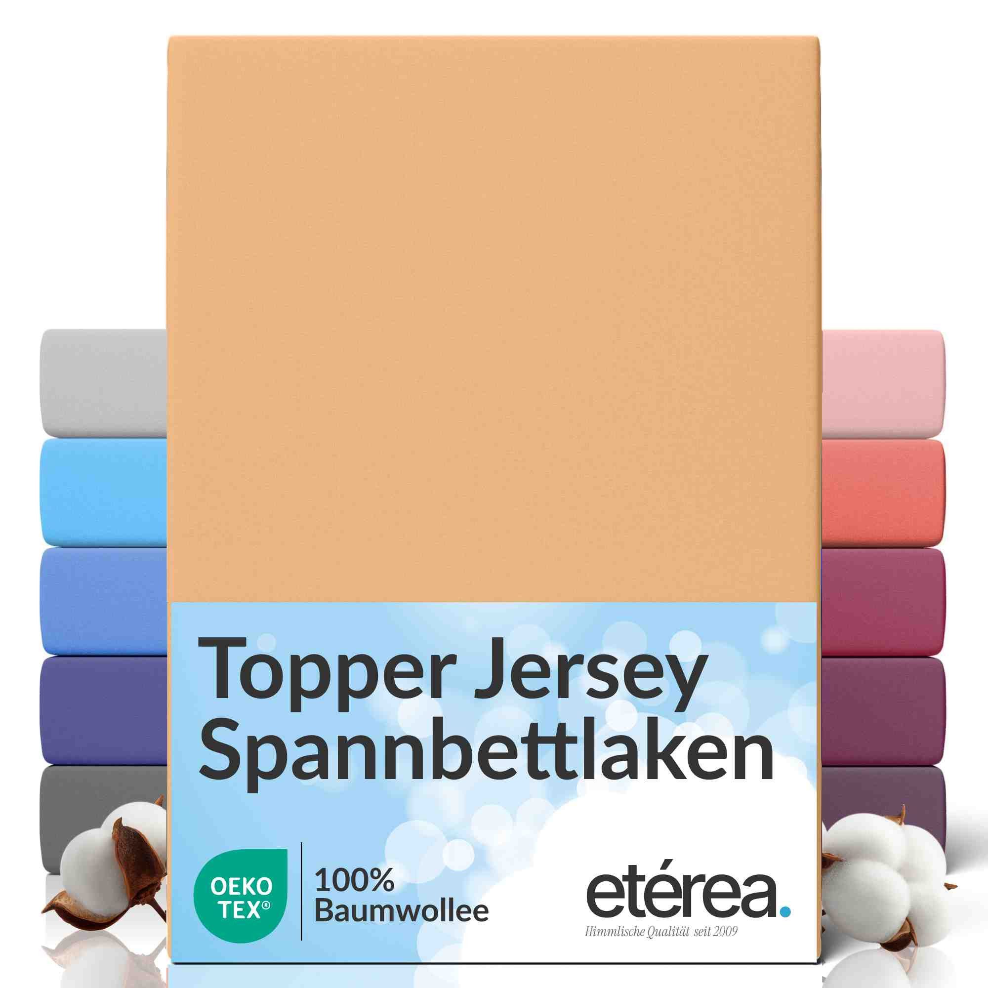 etérea Himmlische Qualität Spannbettlaken etérea Comfort Jersey Topper Spannbettlaken, Jersey, Gummizug: rundum, (1 Stück)