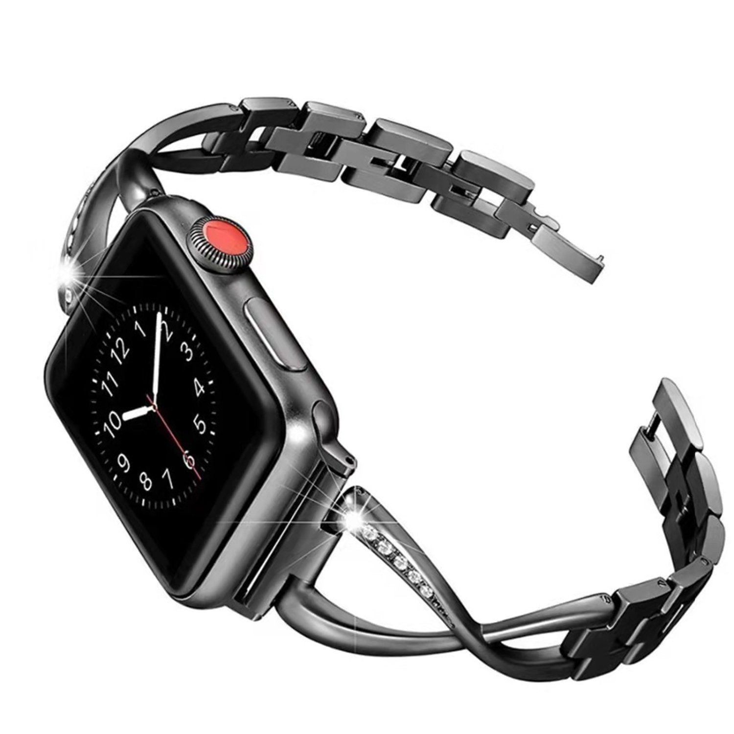 watch 1-7,38/40mm Watch apple Schwarz Smartwatch-Armband Band,Uhrenarmbänder,für Diida