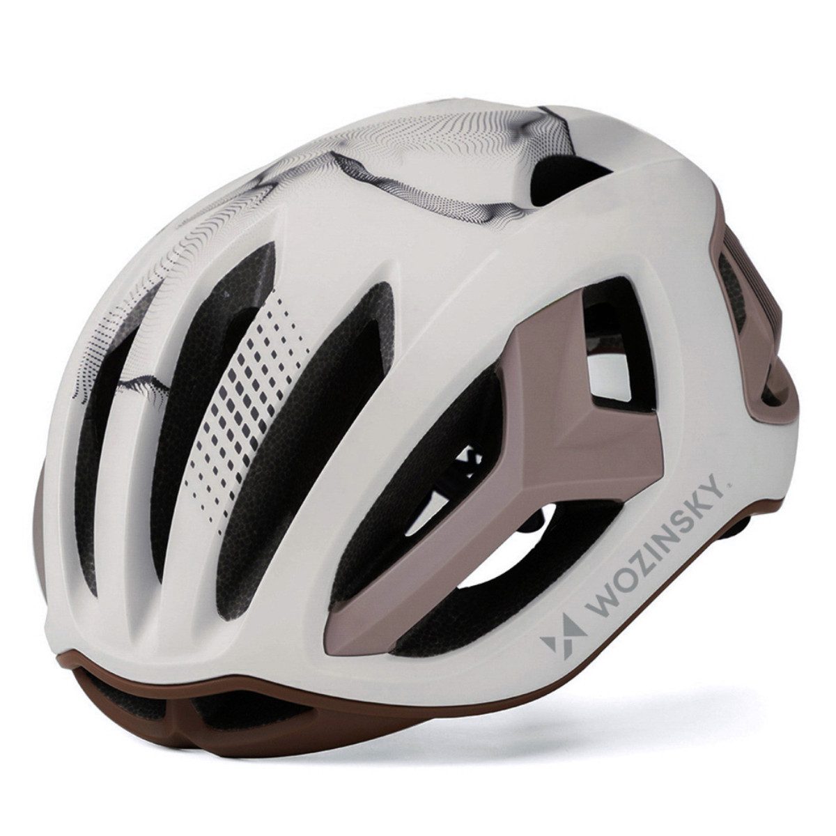 Wozinsky Fahrradhelm HT-68, Ultraleichter Rennradhelm mit integriertem Rücklicht